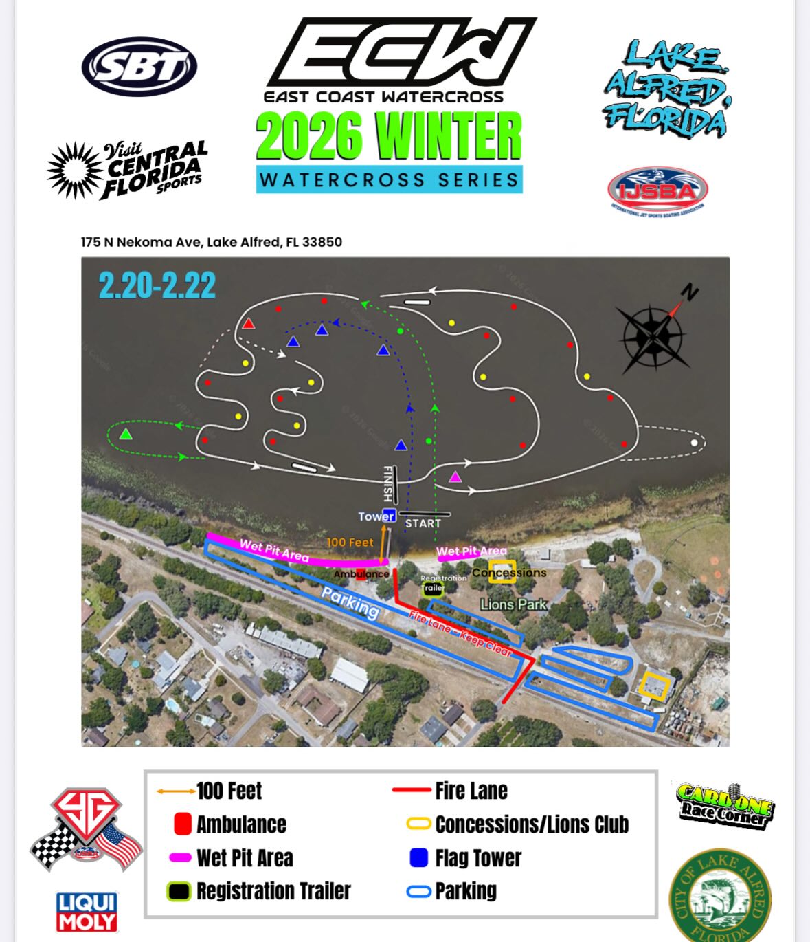 East Coast Watercross 2024 series at Lake Alfred, Florida