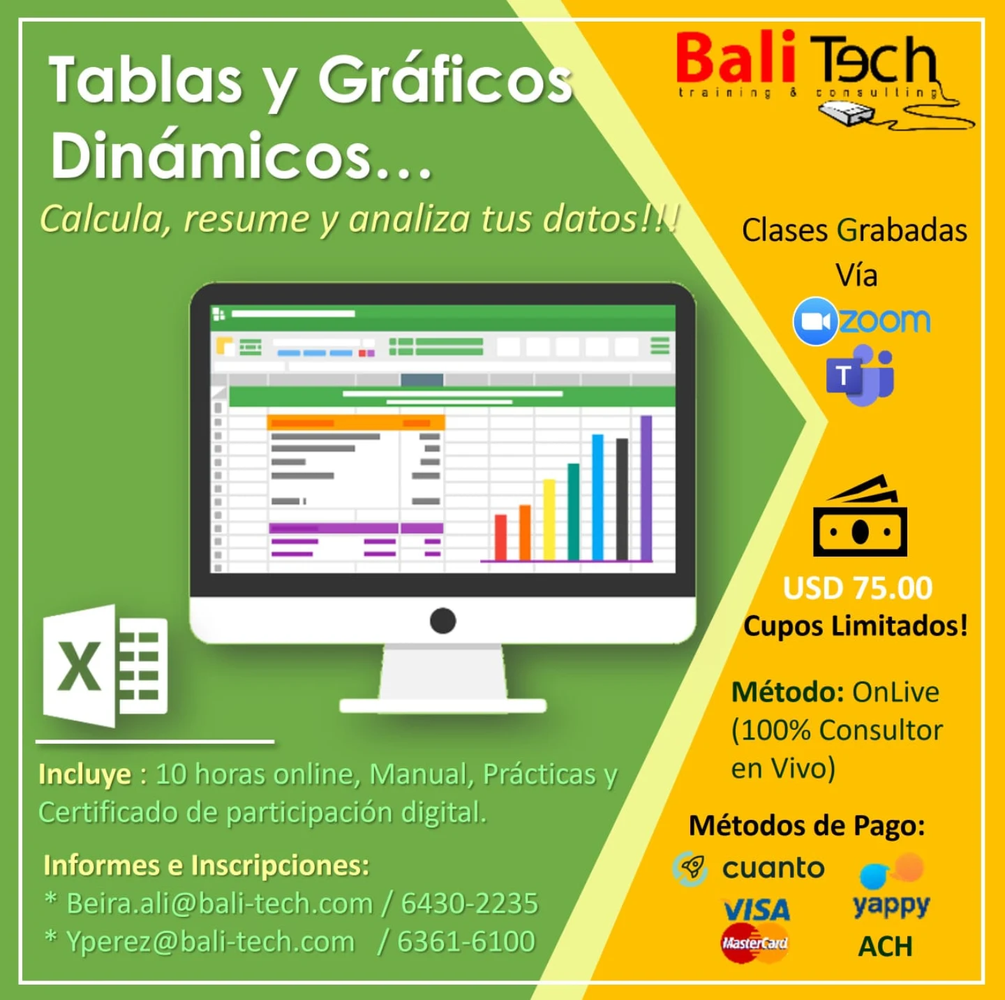 BaliTech - Empezamos la próxima semana. 26 Al 29 de enero. De 6 a 8 ...