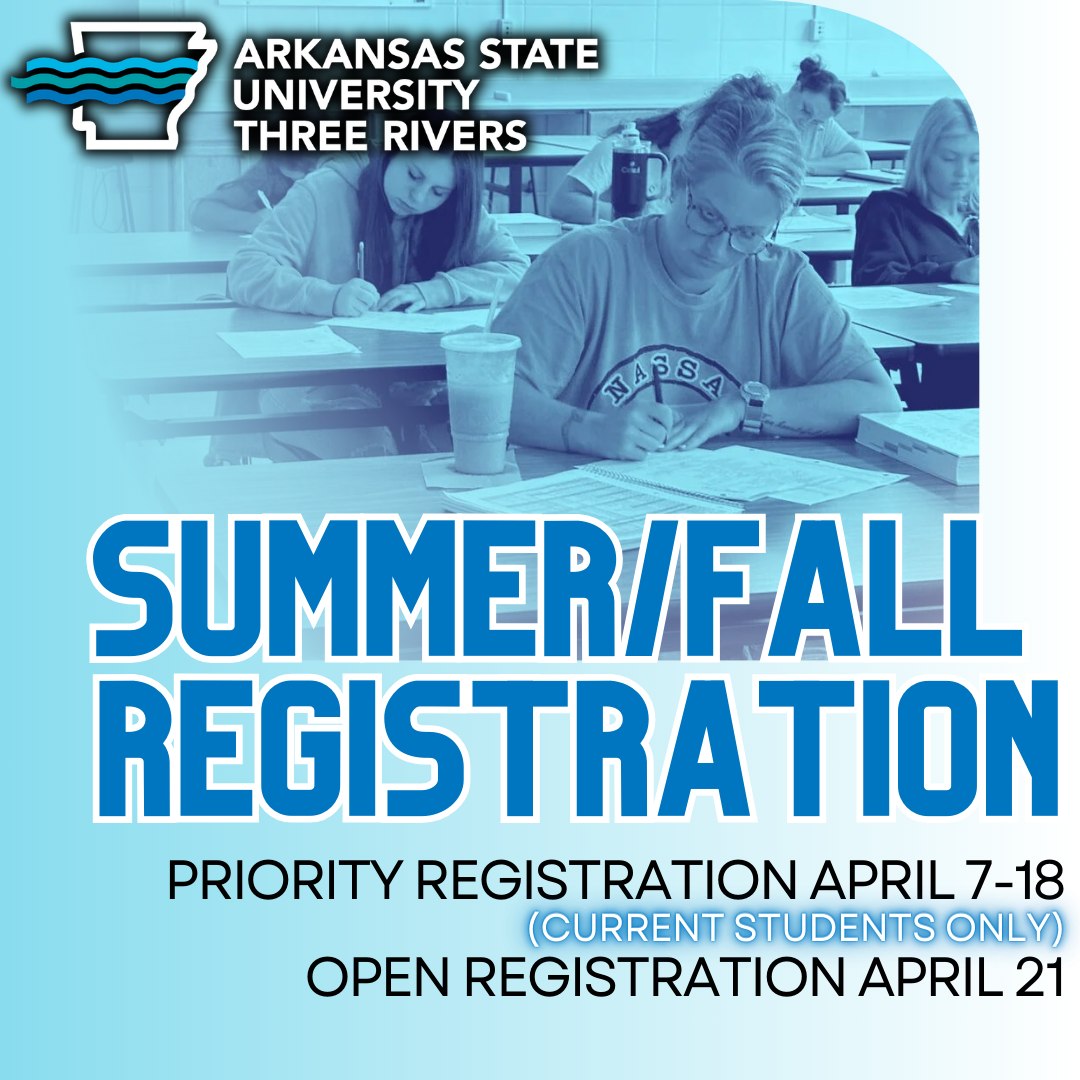 🎓 Priority... - Arkansas State University Three Rivers | Facebook