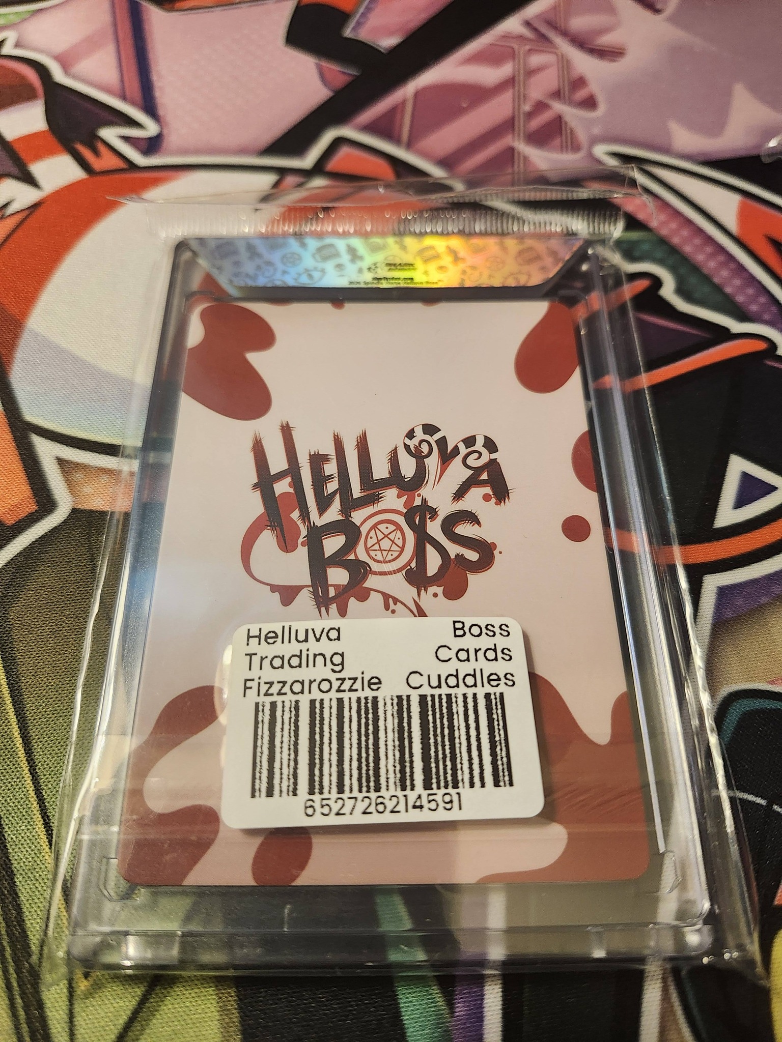 Helluva Boss promo cards with foil Fizz and Ozzi