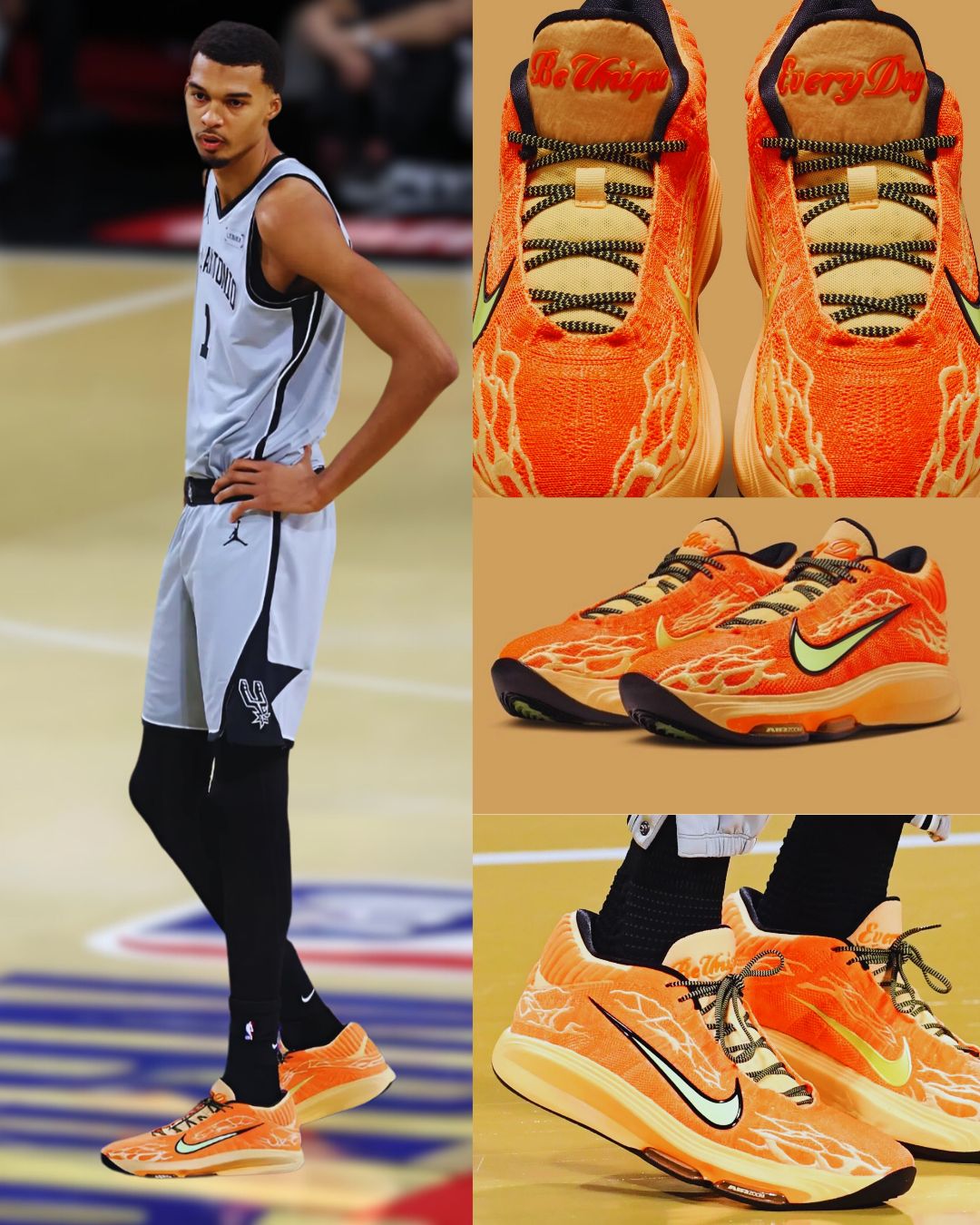 Victor Wembanyama laces up the “Haunted Heights” Nike G.T. Hustle 3 👽