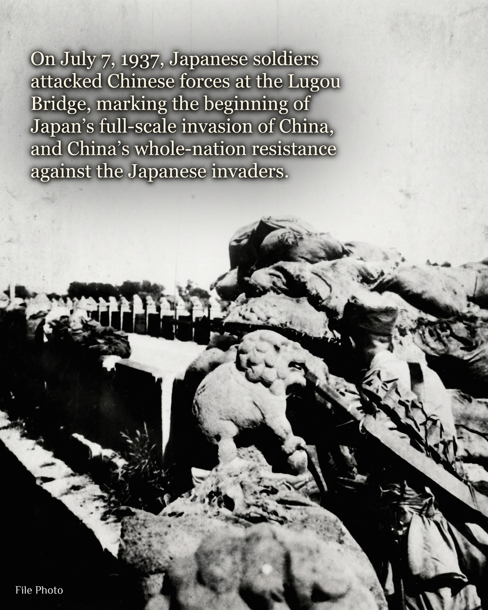 The July 7th Incident, also known as the Lugou Bridge Incident