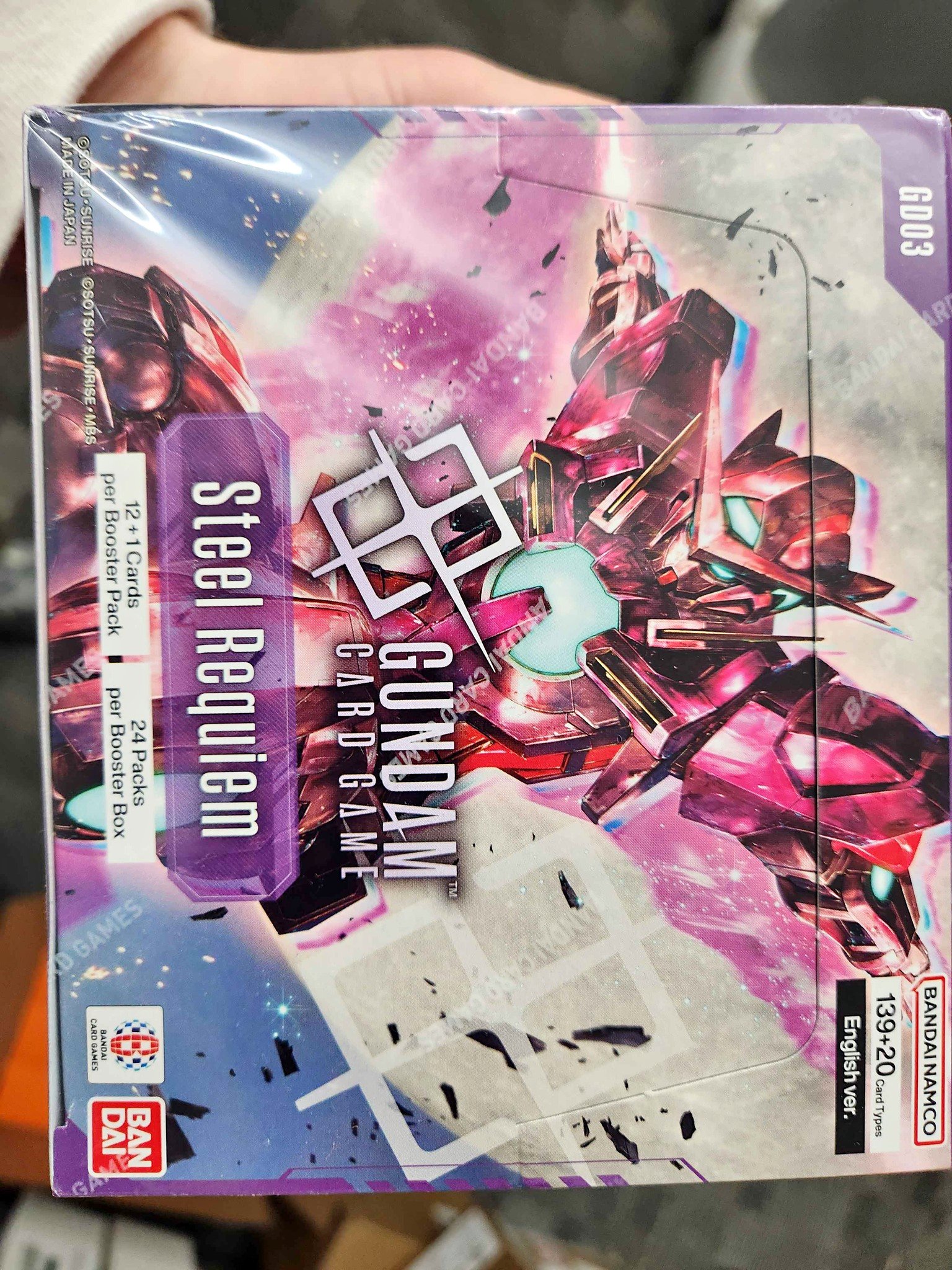 Gundam gd03 booster box steel requiem - Collectible Card Games ...