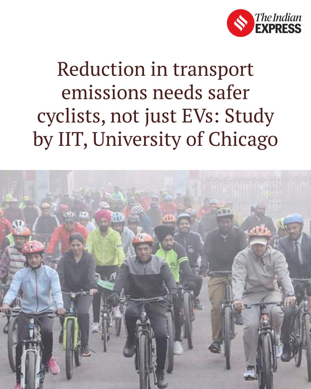 Indian - Reduction in transport emissions needs safer cyclists, not ...