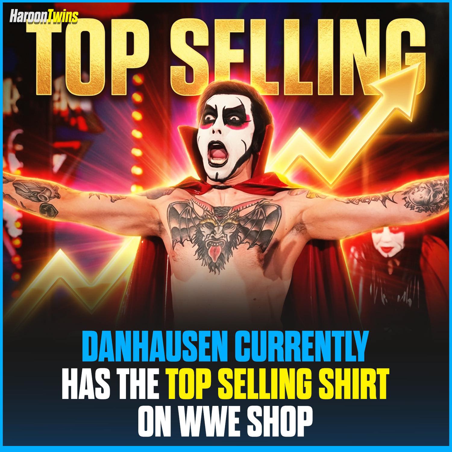 Danhausen currently has the top selling shirt on WWE Shop 😂🔥