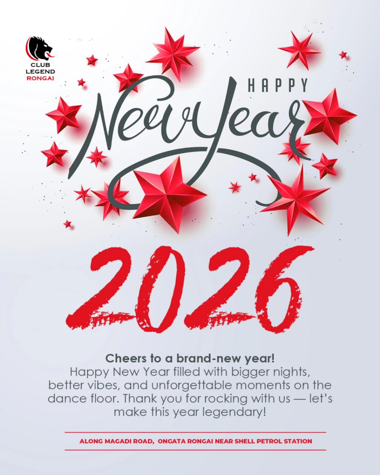 Legend Rongai - Cheers to a bold, brighter 2026 — bigger... | Facebook
