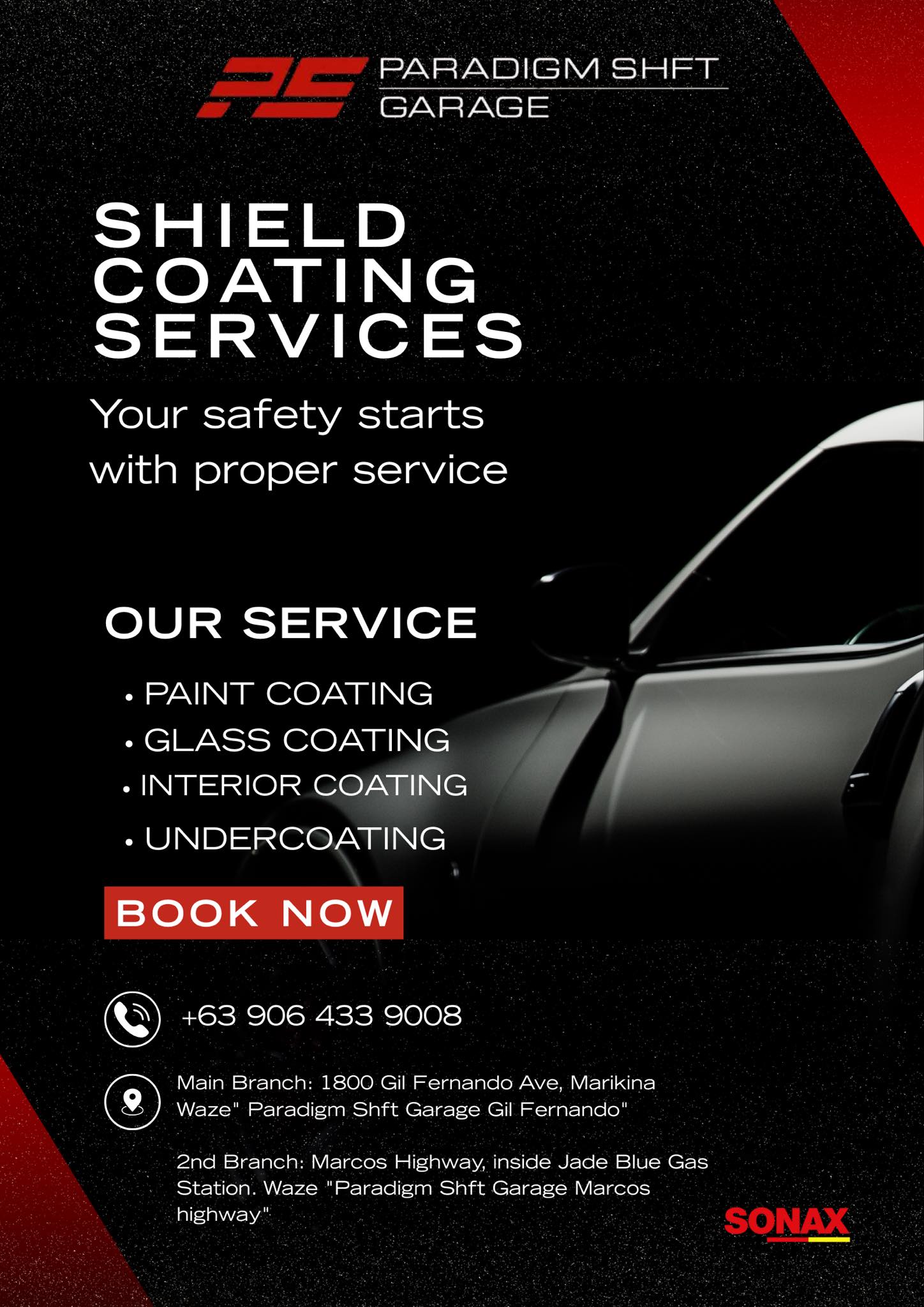 Curated visual reference: Main Undercoat Cutting Safety Features Reference: Paradigm Shft Garage Auto Paint And Bodyworks