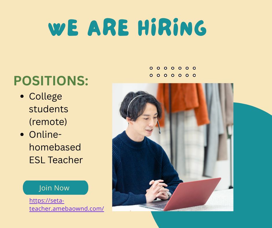 SPTR- Japan - 🚀 WE’RE HIRING ESL TEACHERS! 🌏 Do you love... | Facebook