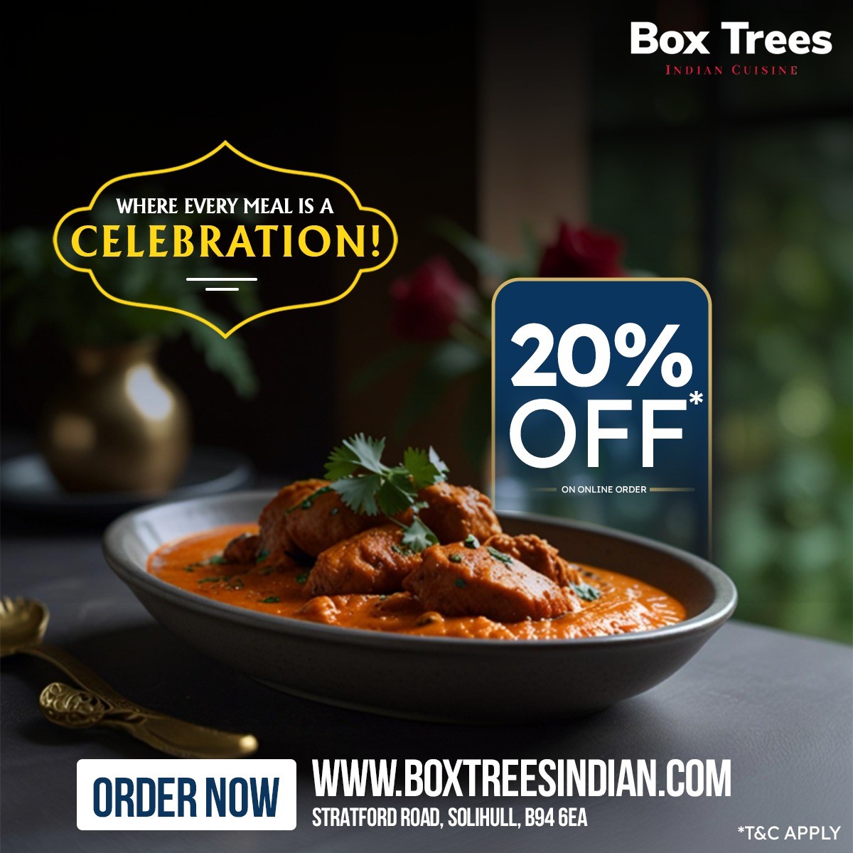 Box Trees Indian Restaurant & Takeaway | Solihull