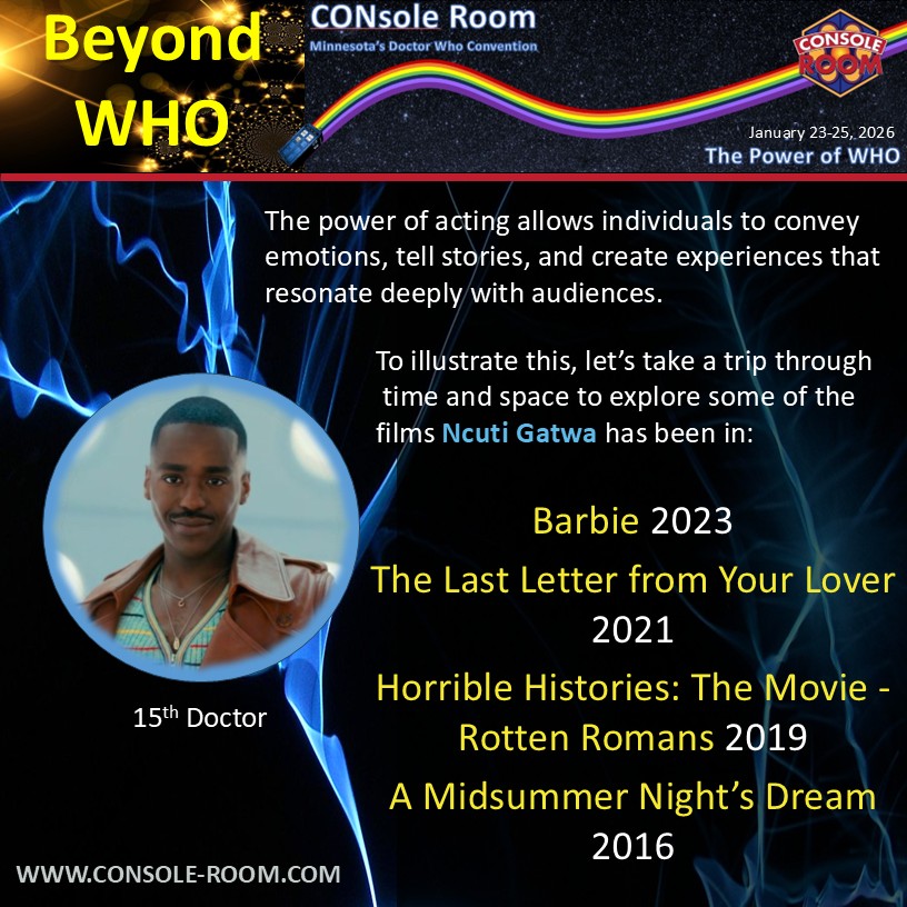 CONsole - Beyond WHO The power of acting allows individuals to convey ...