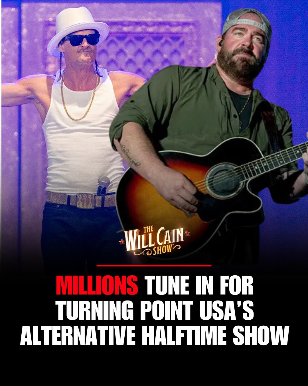 Will - 🇺🇸MILLIONS TUNE IN FOR TPUSA’S ALTERNATIVE HALFTIME SHOW Turning ...