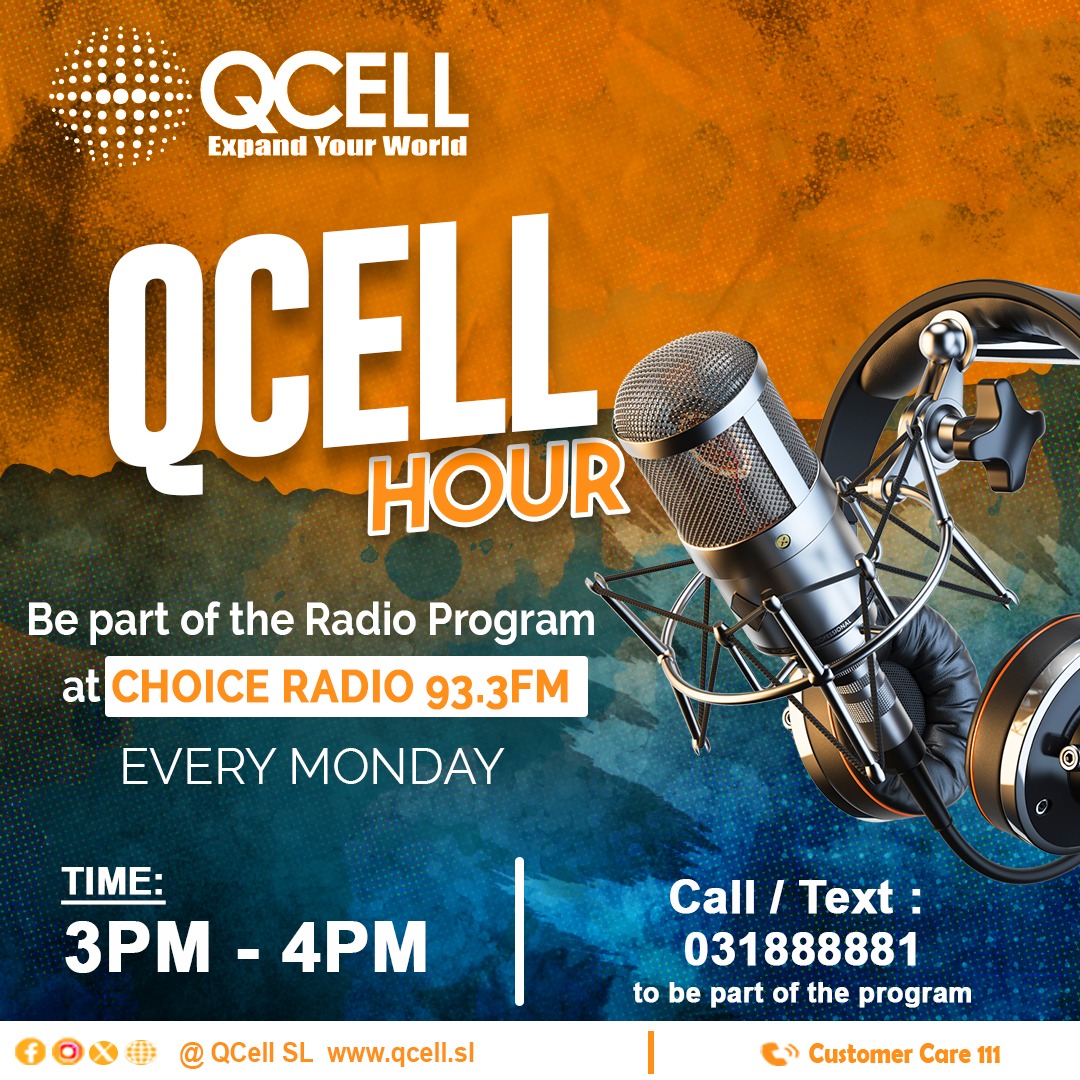 Join us LIVE on Choice Radio📻🎤🎧 93.3... - QCell Salone Pride | Facebook