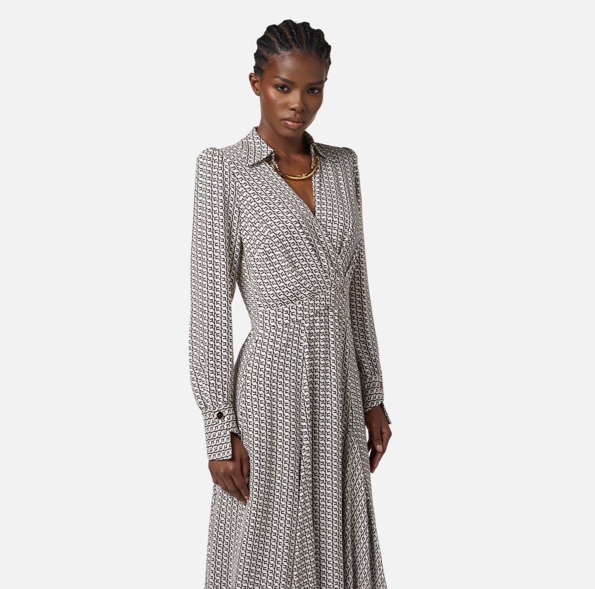elisabetta franchi shirt dress Elisabetta Franchi Padlock shirt dress
