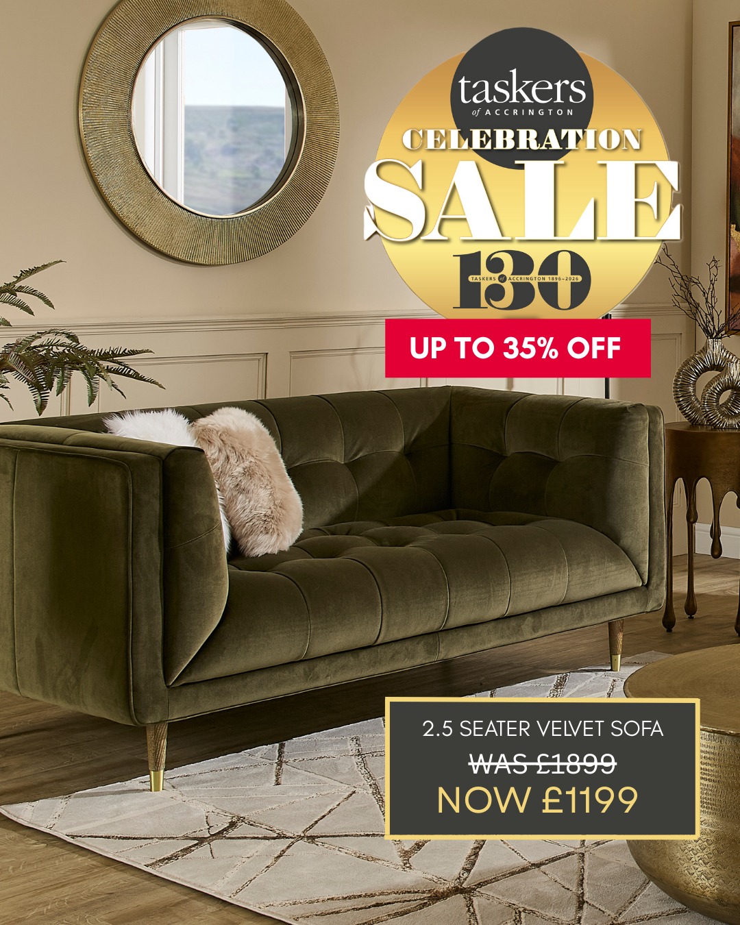 Taskers - Celebration Sale | Sofa Highlight Save up to 35% off our ...
