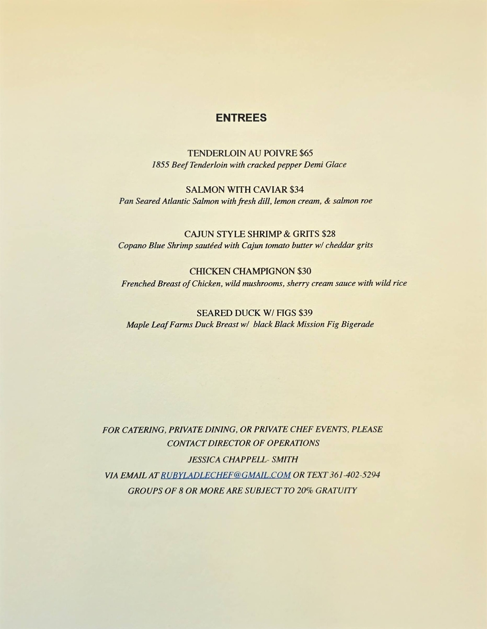 Ruby Ladle - UPDATED MENU THIS WEEK! Back by popular... | Facebook