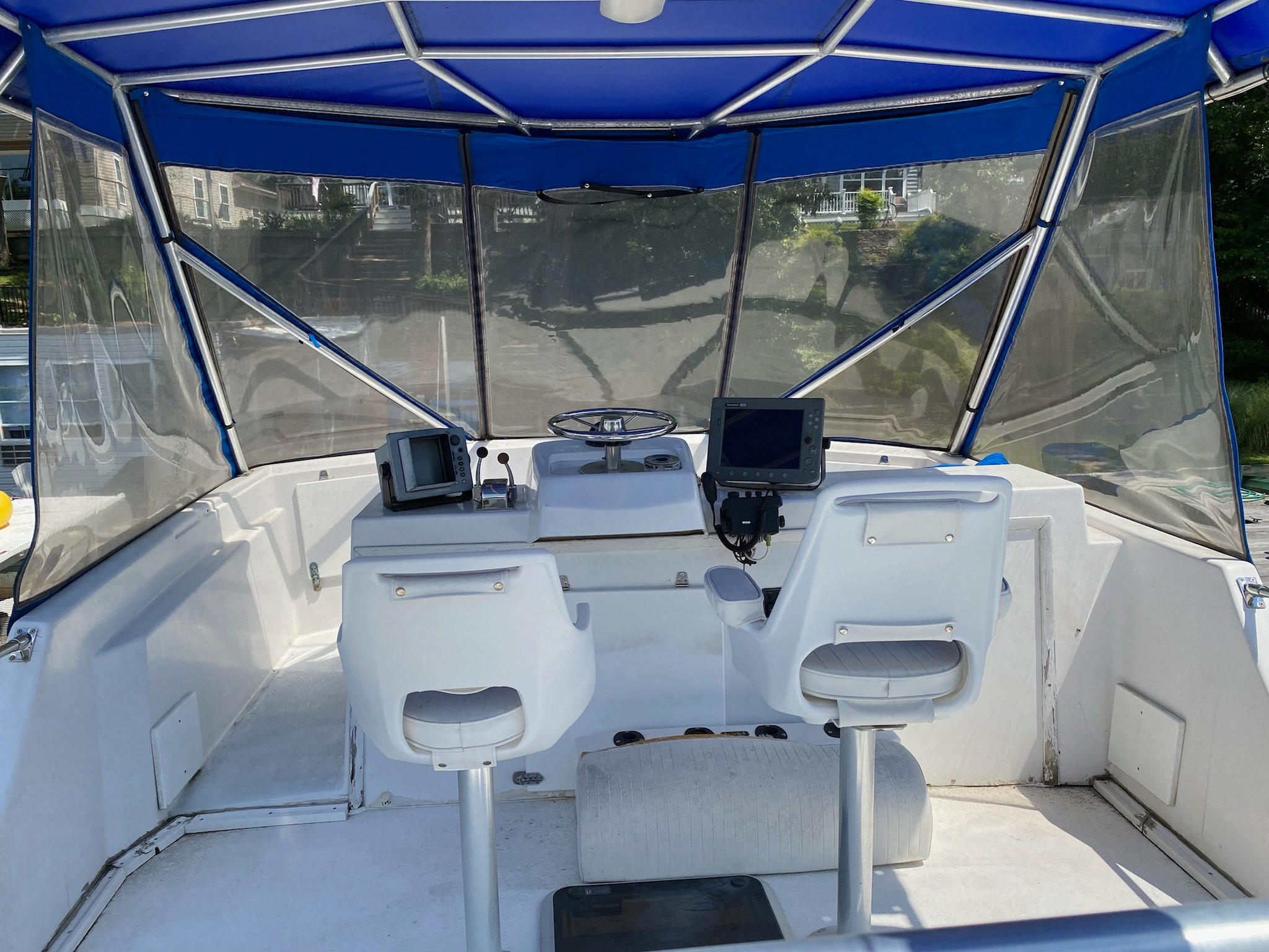 45' SOLID GLASS BOAT GOOD FOR FAMILY CRUISING OR FISHING PARTIES, A ...