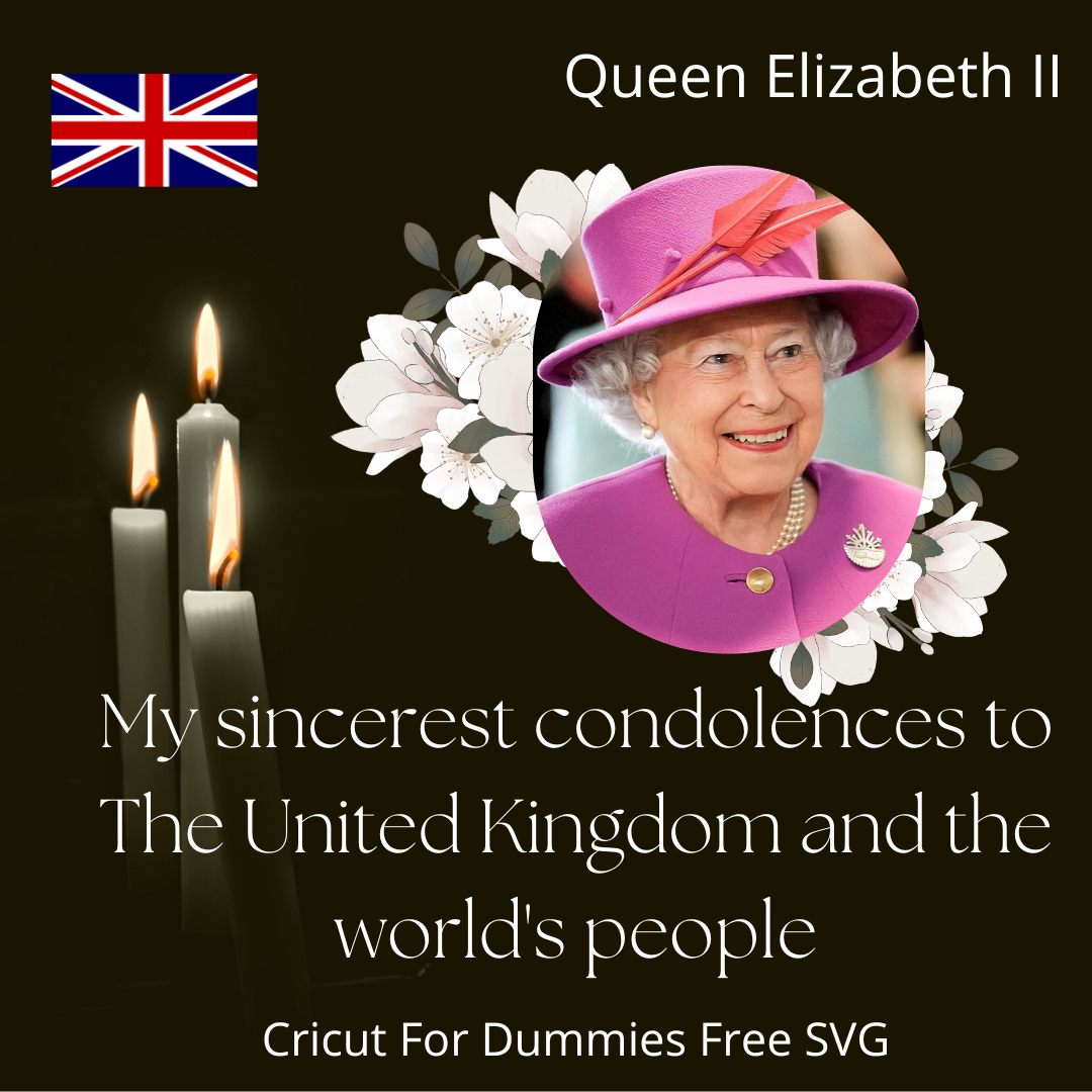 My sincerest condolences to... - Cricut For Dummies Free SVG
