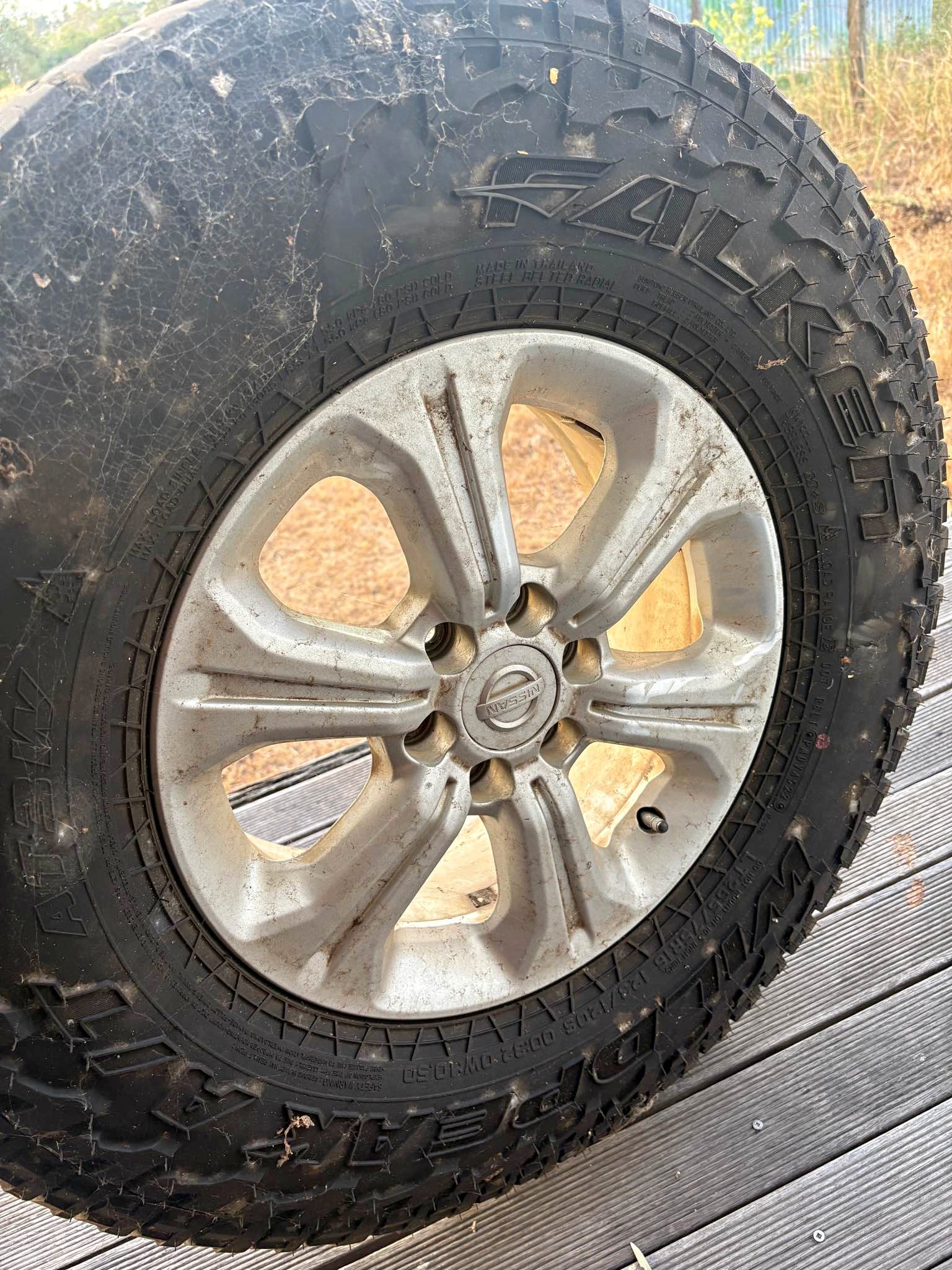 NP300 Navara stock rims with new tyres - Car Wheels, Tires & Parts ...