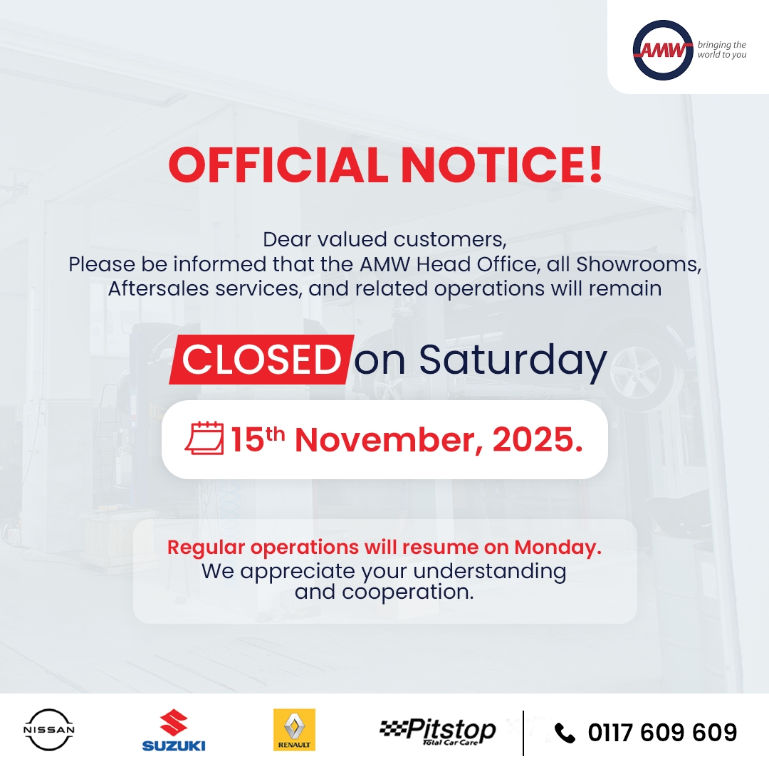 AMW - 📢 Important Notice! Please note that AMW Head Office, all ...