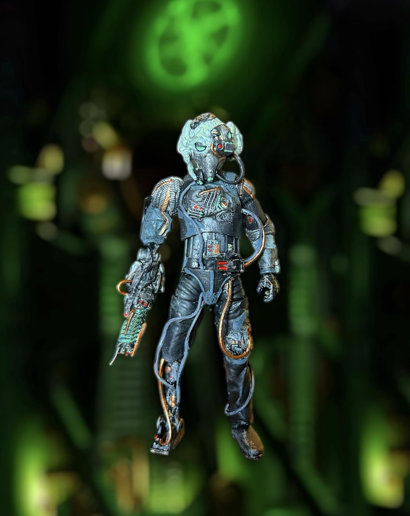 Customized Borg drone figure from Pocahontas chief and Hugh body