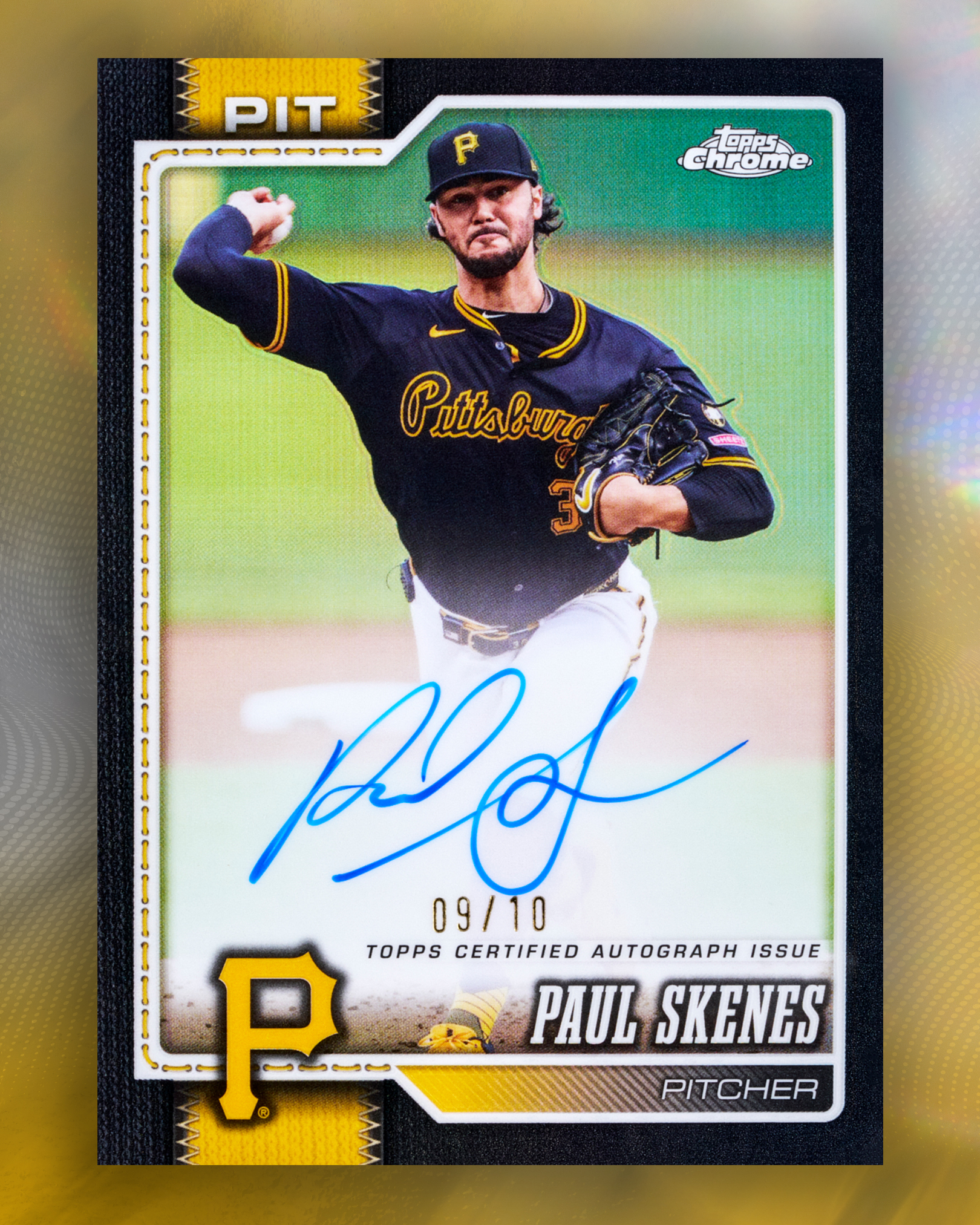 FIRST LOOK: Paul Skenes autograph card in 2026 Topps Chrome
