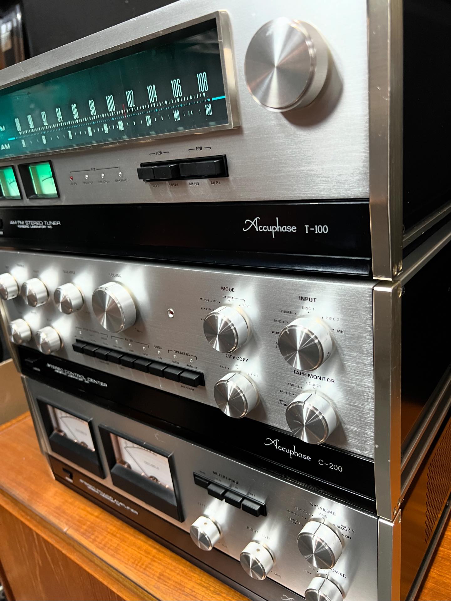 Accuphase C-200x preamp and P300x amplifier
