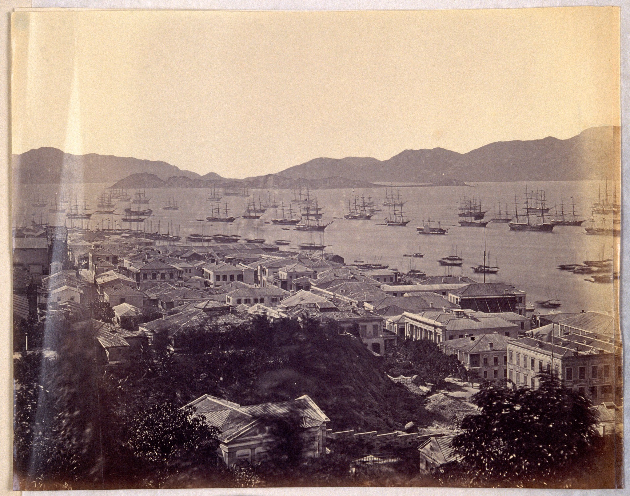 Hong Kong panoramic view in 1860