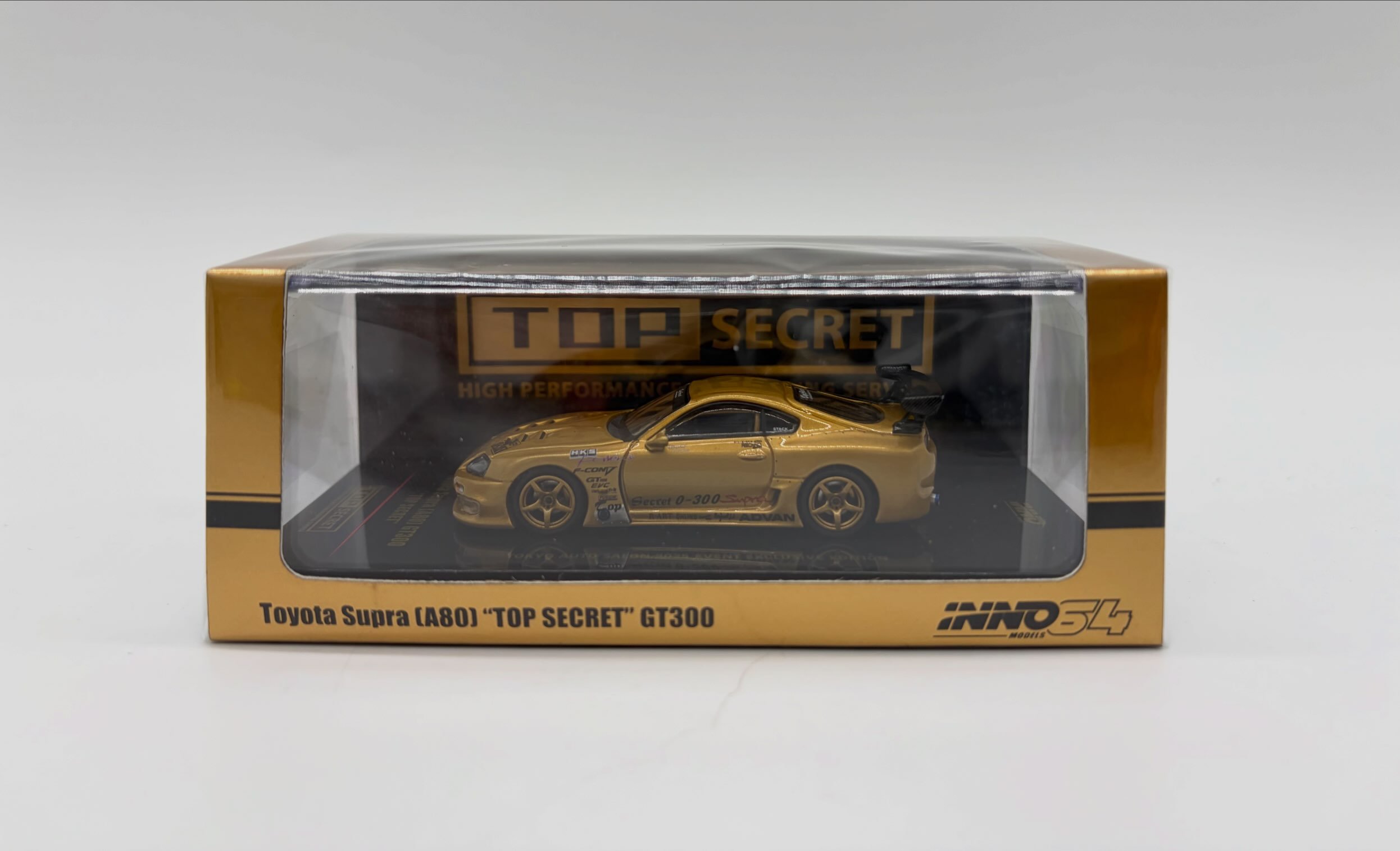 INNO64 Toyota Supra (A80) GT300 “Top Secret” Gold Event Exclusive