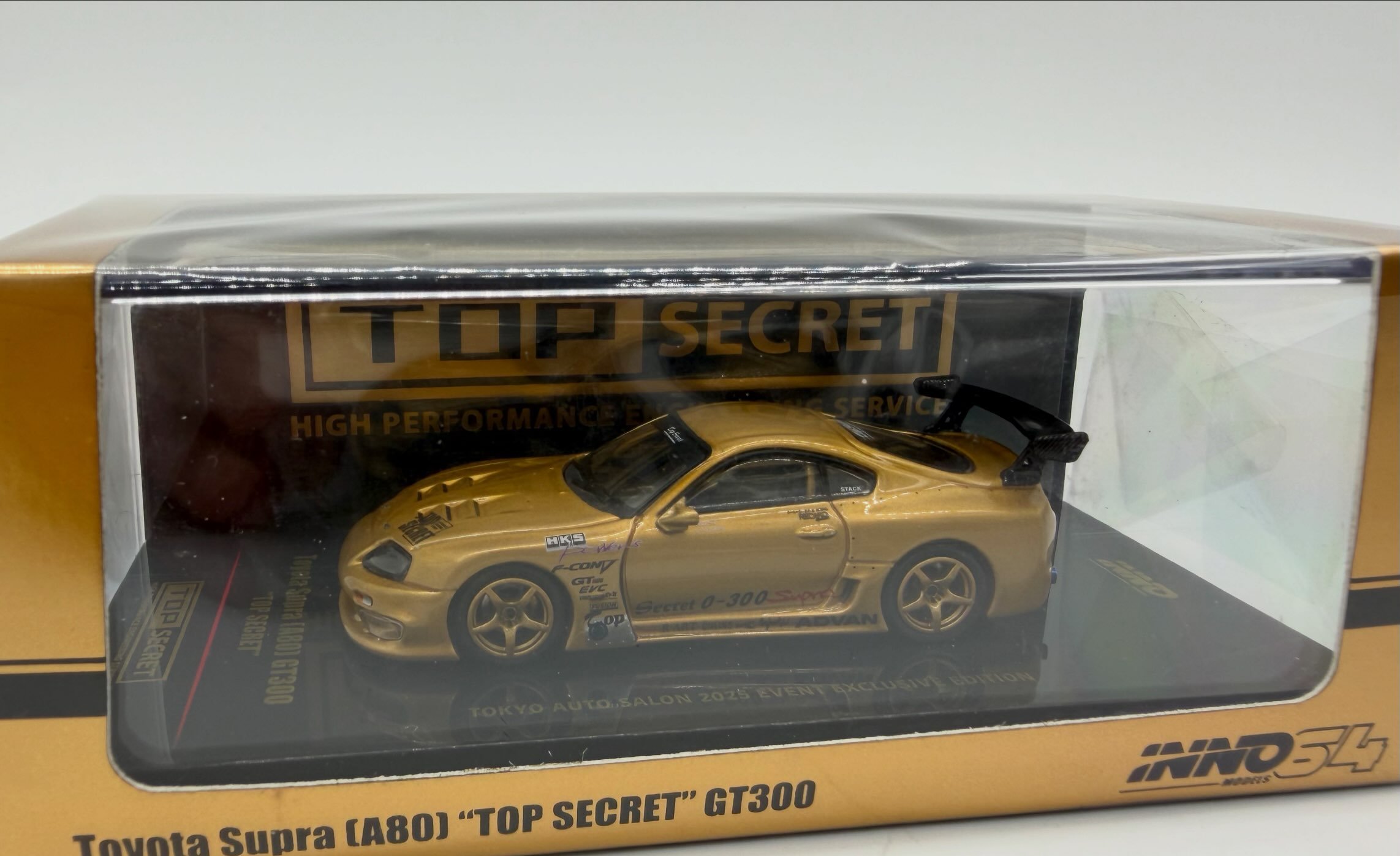 INNO64 Toyota Supra (A80) GT300 “Top Secret” Gold Event Exclusive