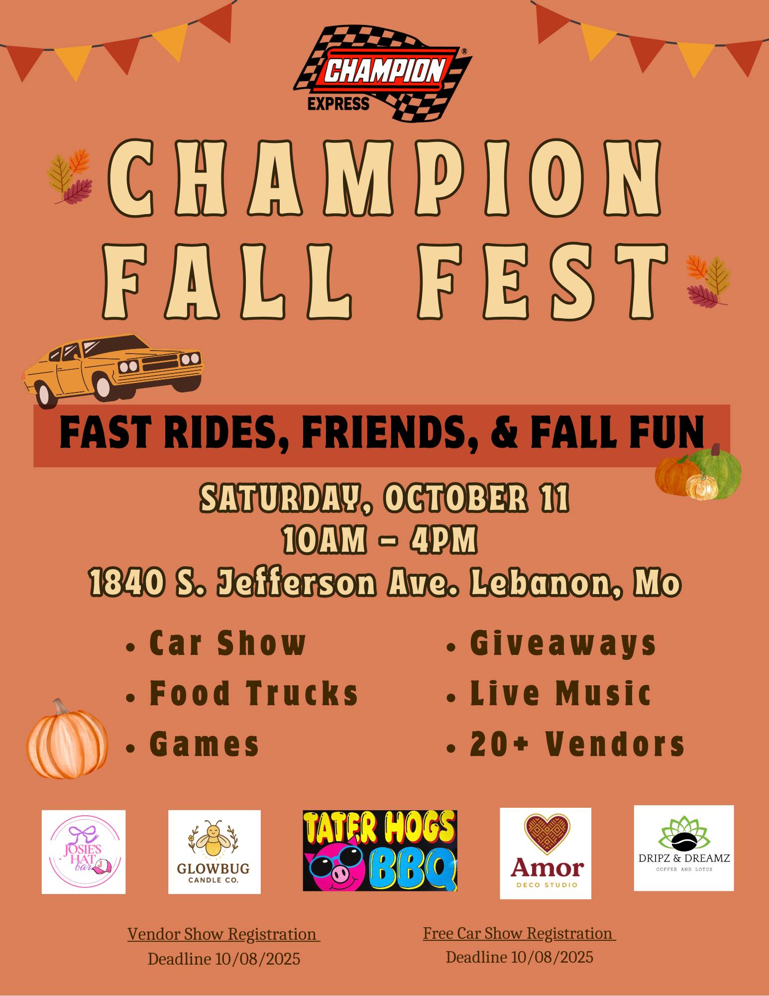 Champion - 🍂 CHAMPION FALL FEST 🍂 We are so excited to invite you to ...