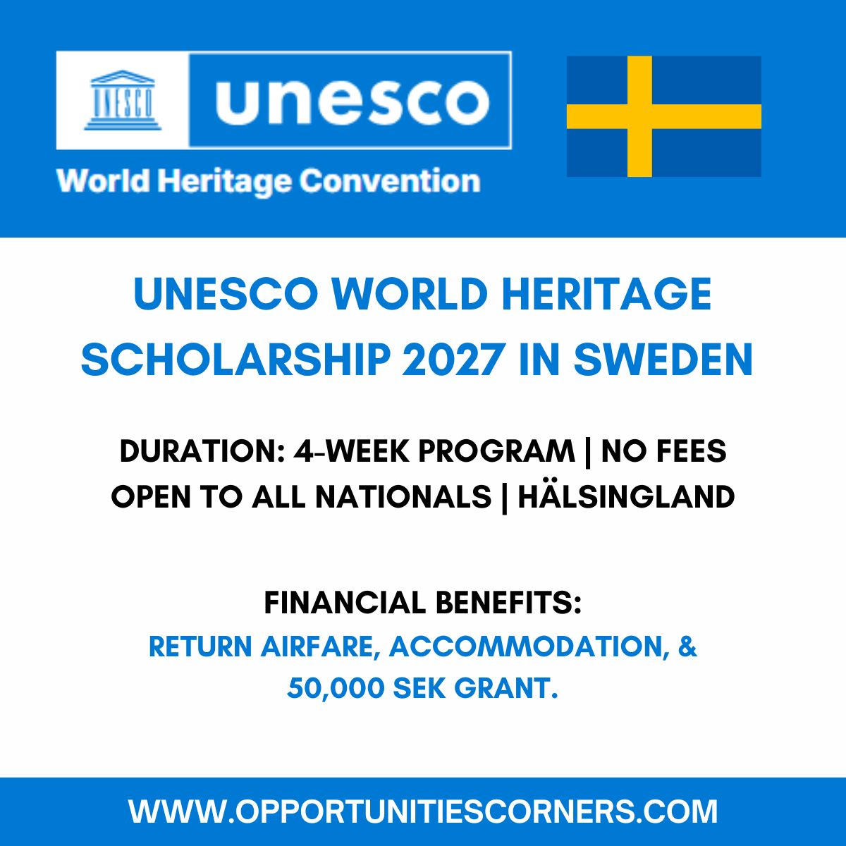 UNESCO World Heritage Program 2026... - Opportunities Corners | Facebook