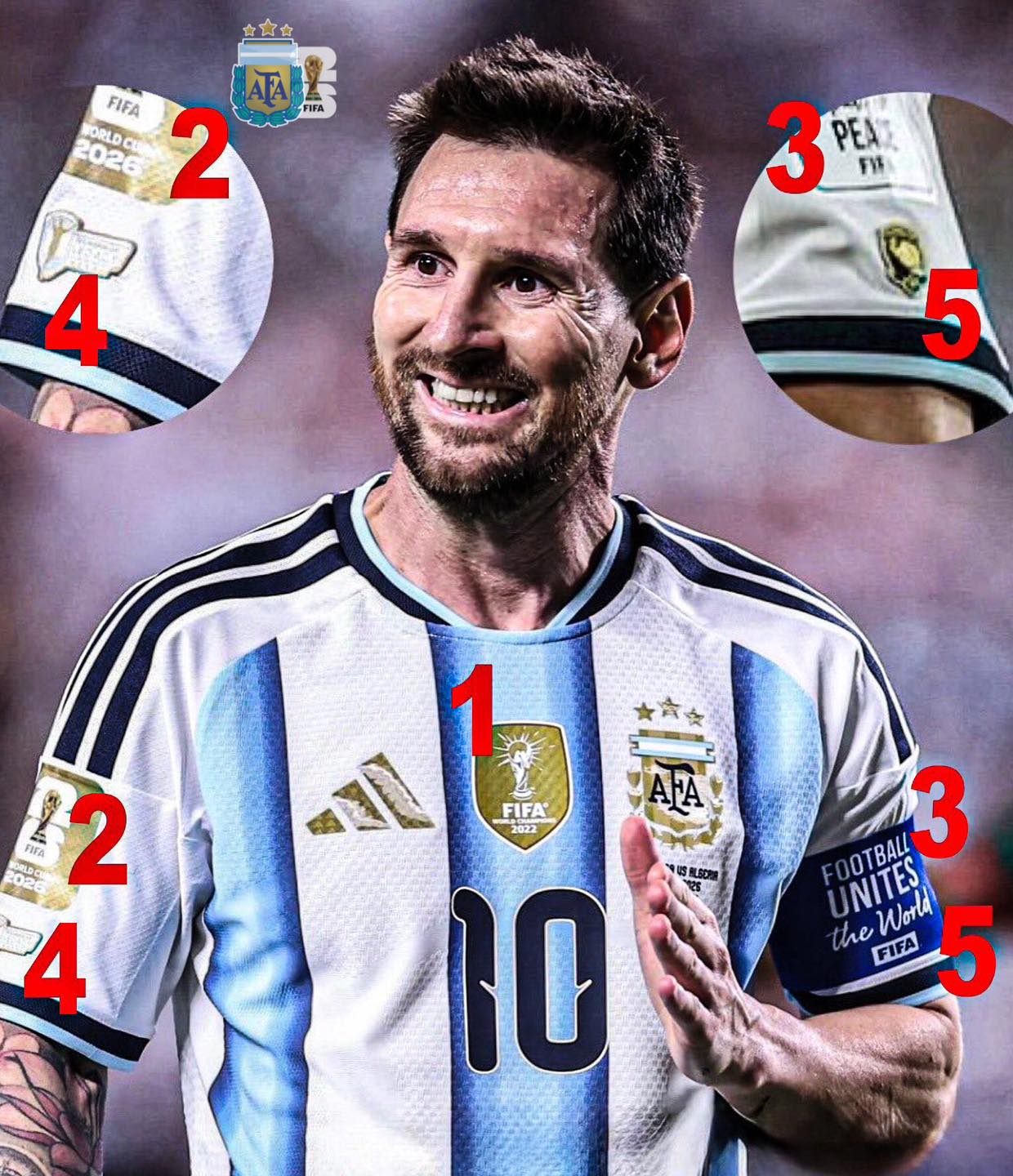 Lionel Messi will wear the 