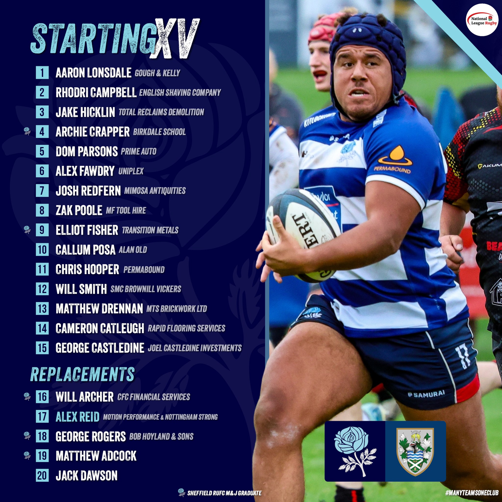 Sheffield RUFC - 📣 Sheffield RUFC Squad Announcements 🏉... | Facebook