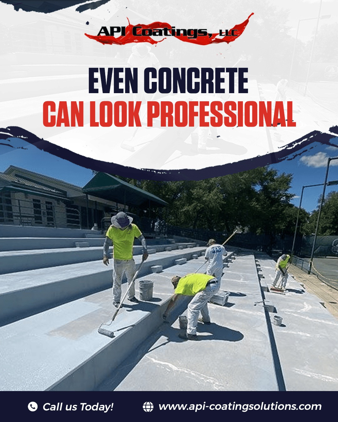 Decorative concrete adds durability... - API Coatings, LLC | Facebook