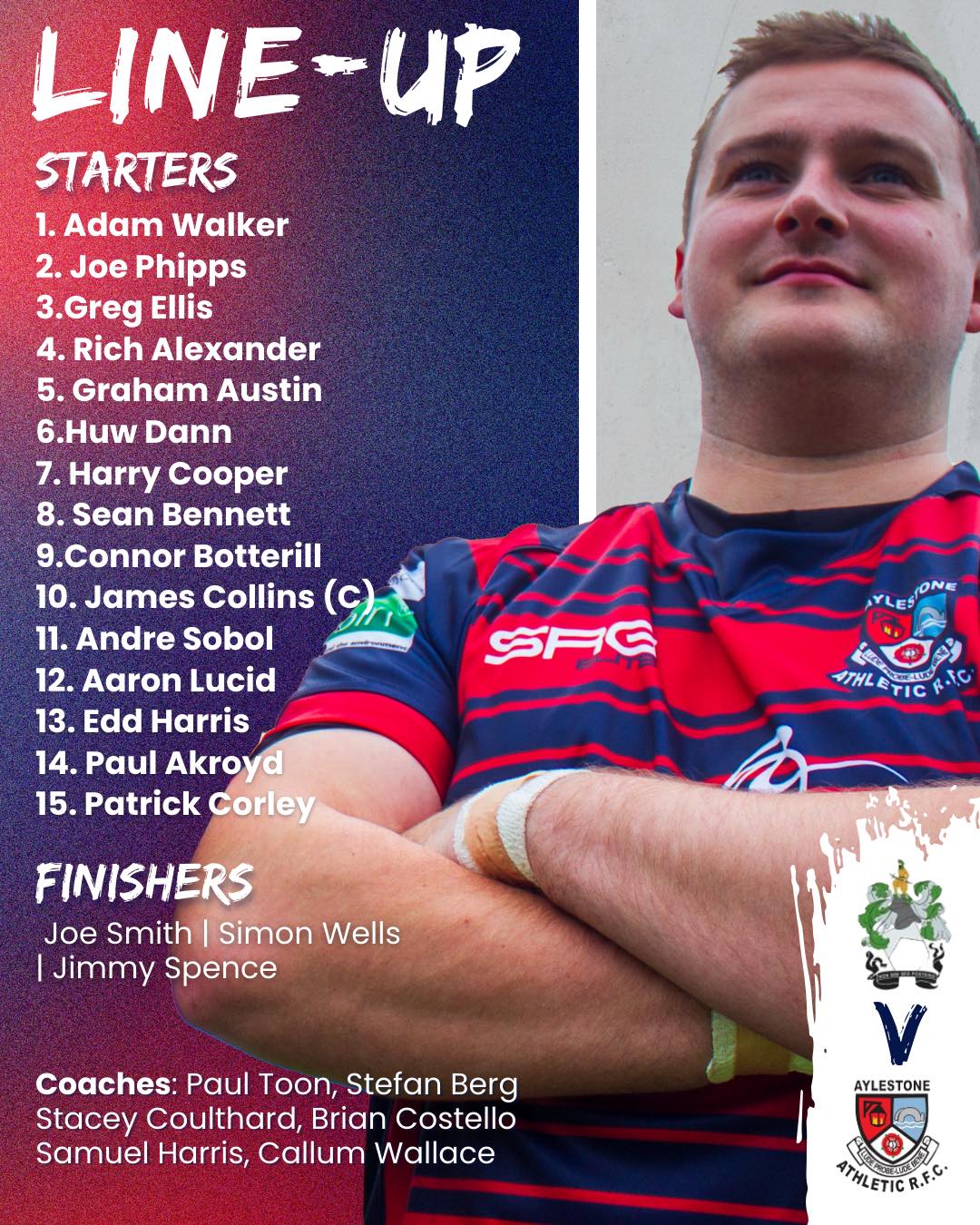 Aylestone - Your line up pulling on the navy and red this weekend 🔵🔴 ...