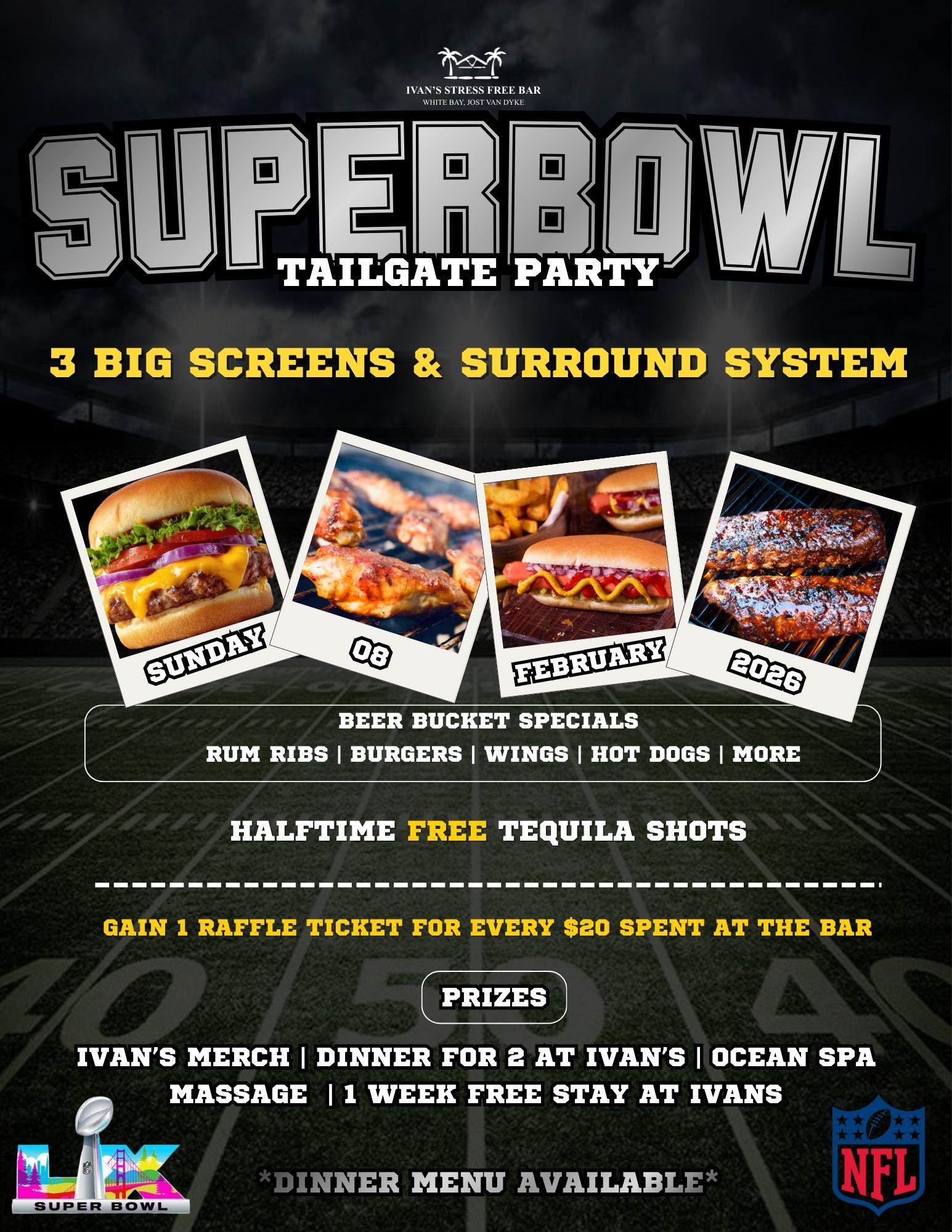 Ivan's - Join us for the ultimate Super Bowl Tailgate Party! 🏈 Get ...