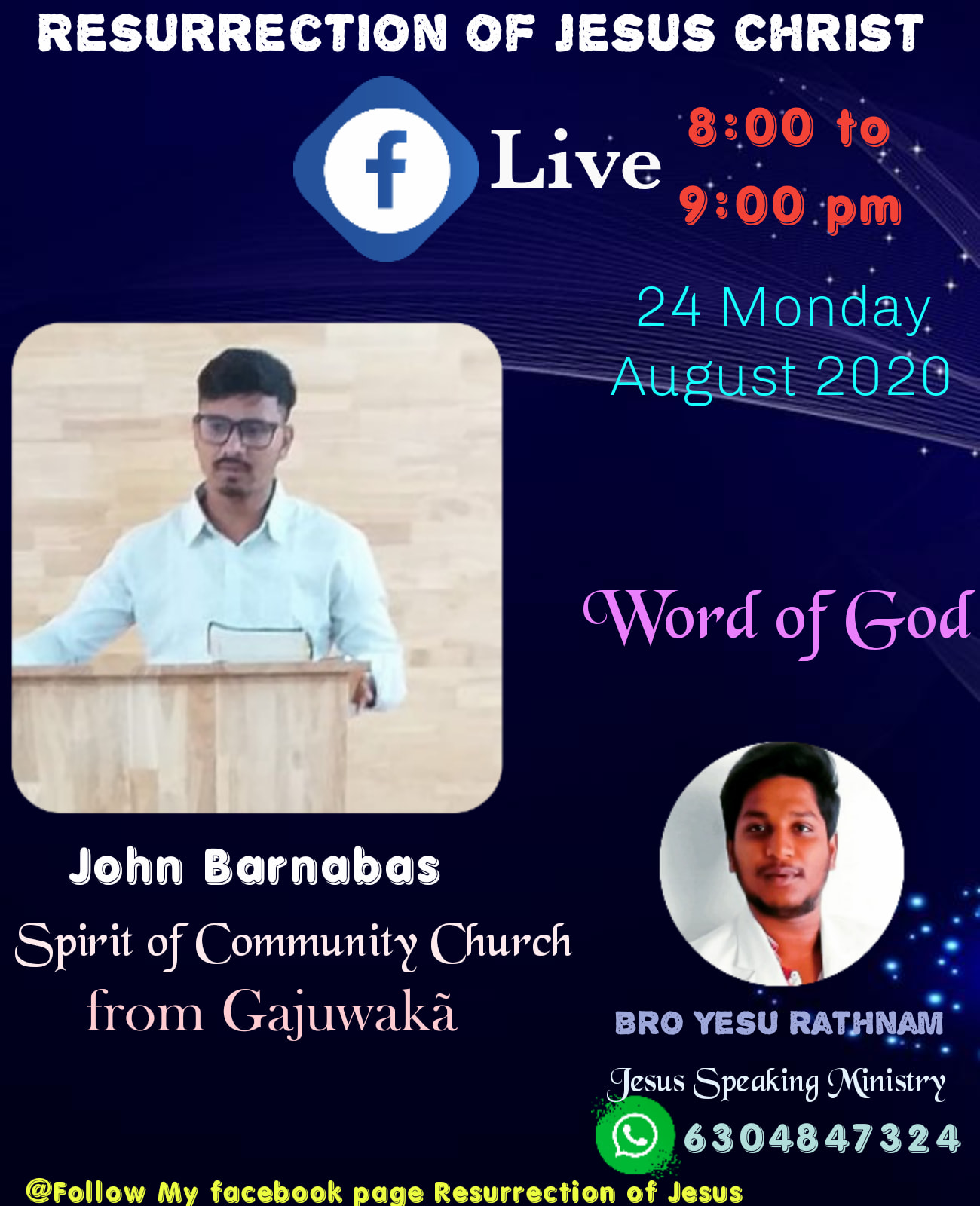 Yesu Rathnam - Let's join all of us to rejoice in lord always