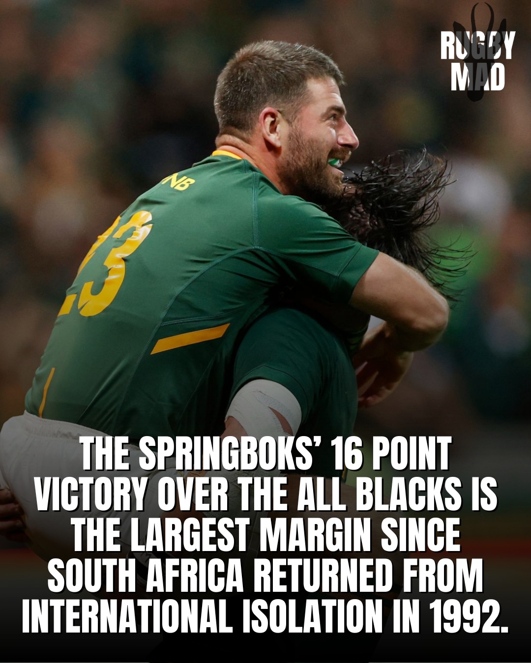 Rugby Mad - The Springboks biggest win over the All Blacks... | Facebook