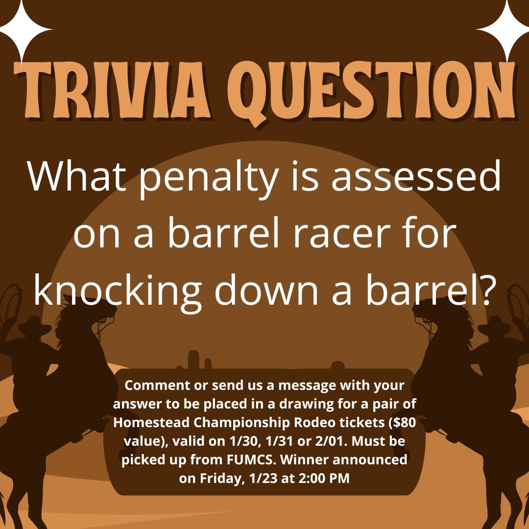 First - We’re proud to once again sponsor the Barrel Racing event at ...