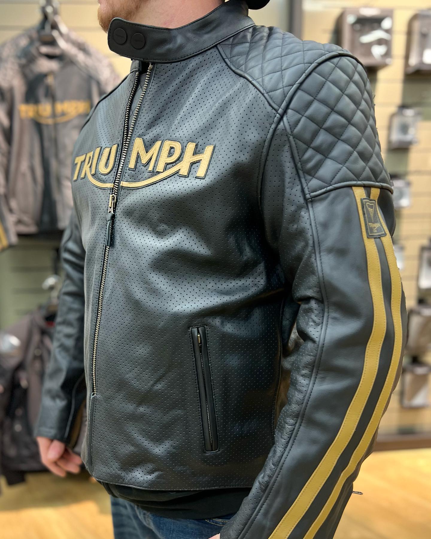 The Braddan Air Race Jacket boasts a thoughtfully perforated 