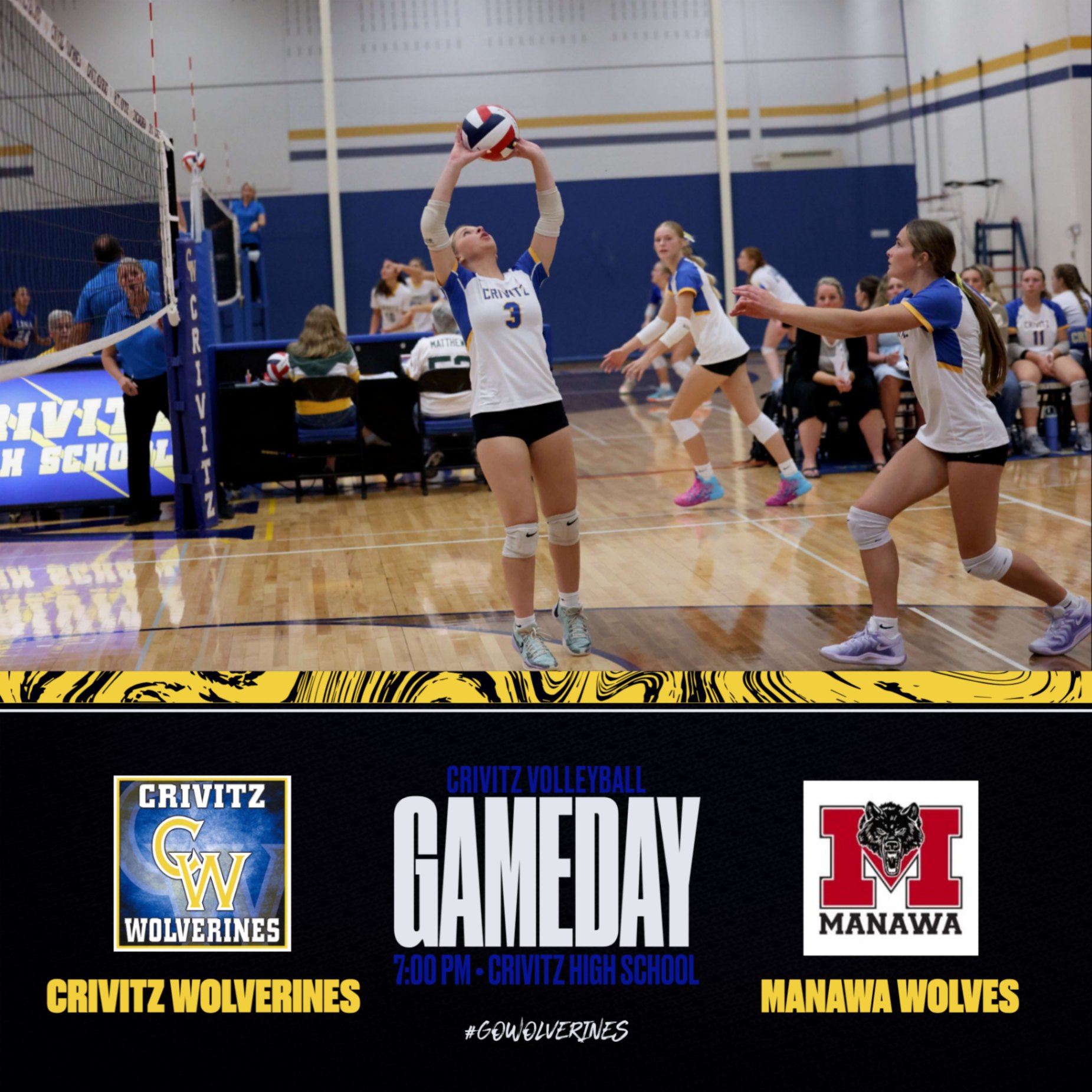 Crivitz - The #3 Crivitz Wolverines Varsity Volleyball Team hosts the ...