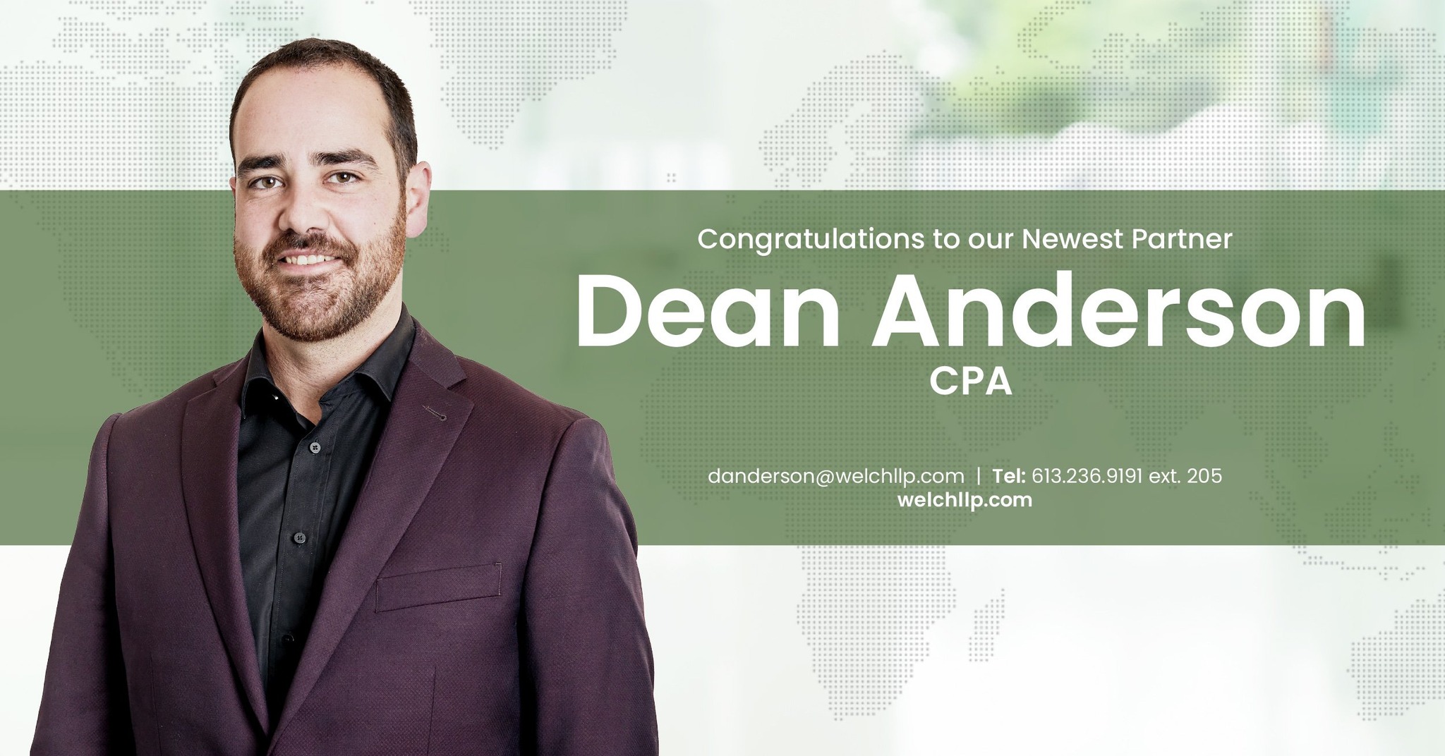Welch - The partners of Welch LLP congratulate Dean Anderson on his ...