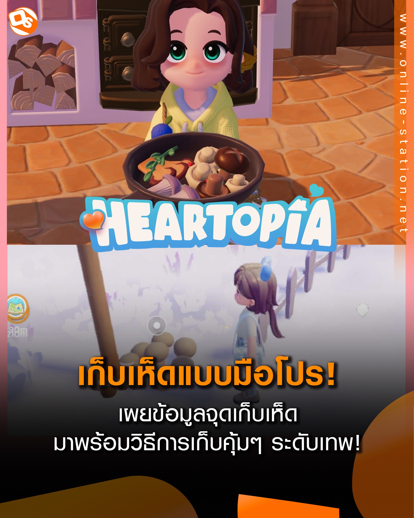 Online - Heartopia เผยจุดเก็บเห็ด พร้อมวิธีเก็บแบบมือโปร ดูรายละเอียด ...