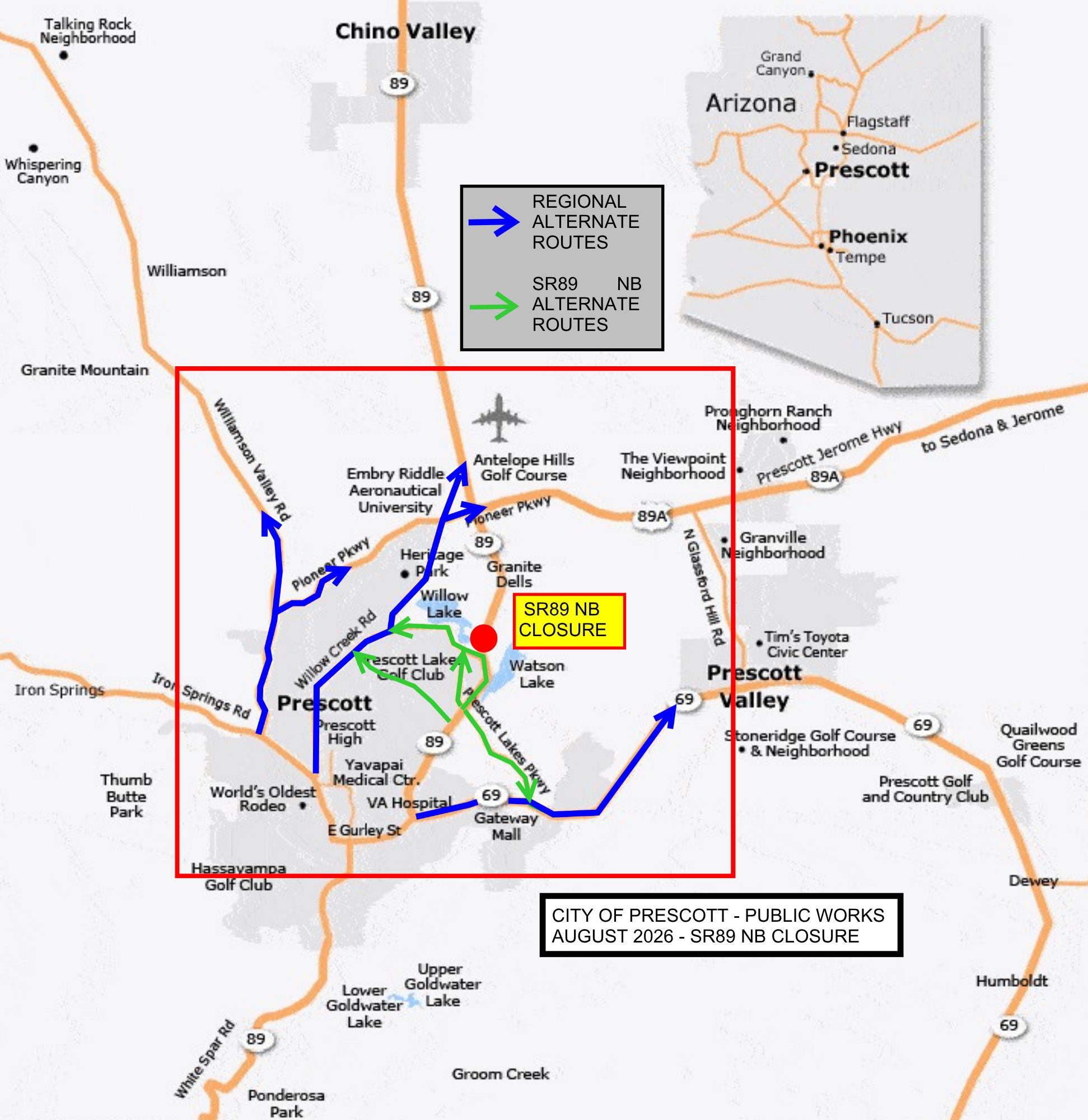 アンクルート 🚧SR 89 NORTHBOUND CLOSURE UPDATE Closure remains in effect until