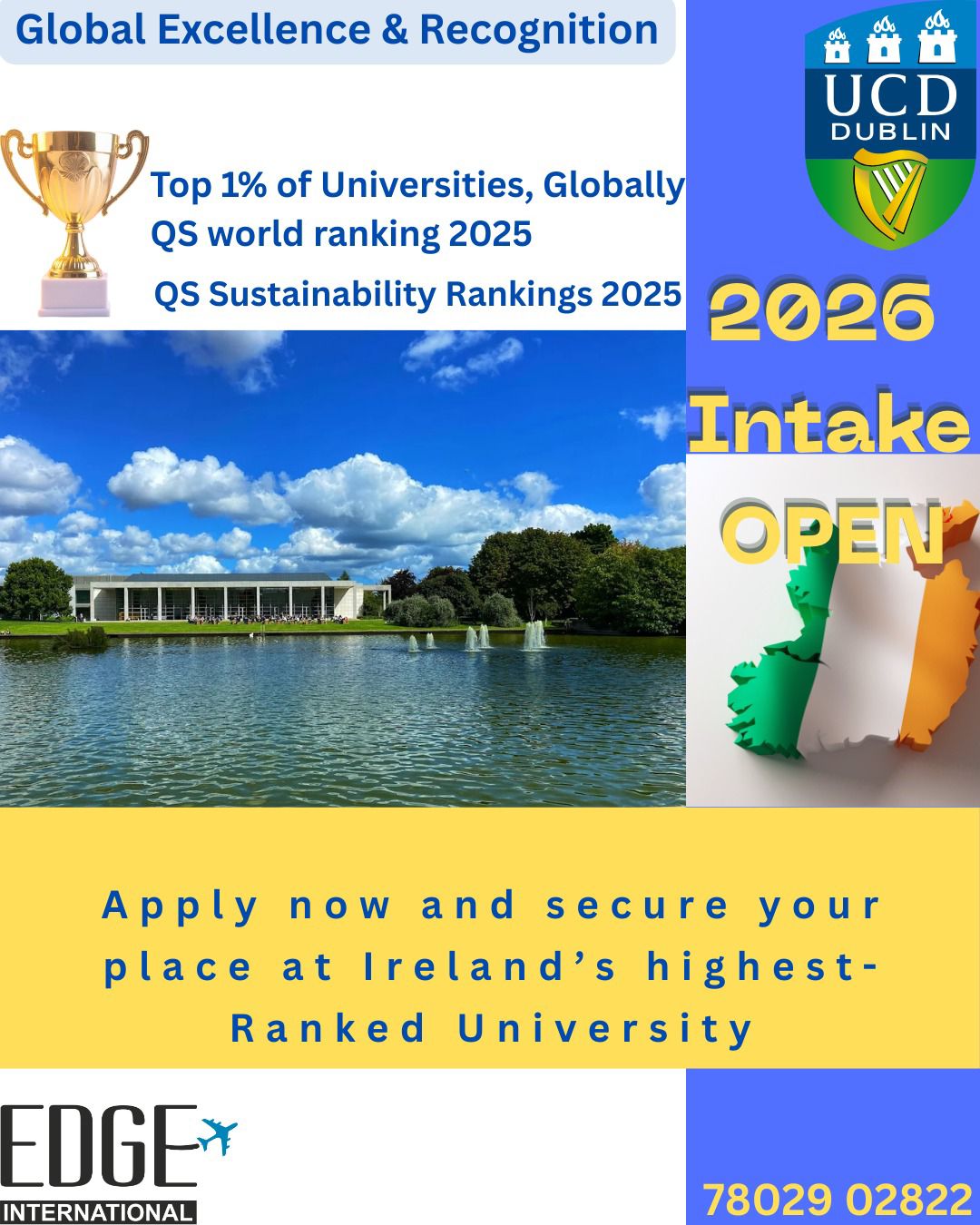 EDGE - Begin your global journey at UCD, Ireland 🇮🇪 Recognised in the ...
