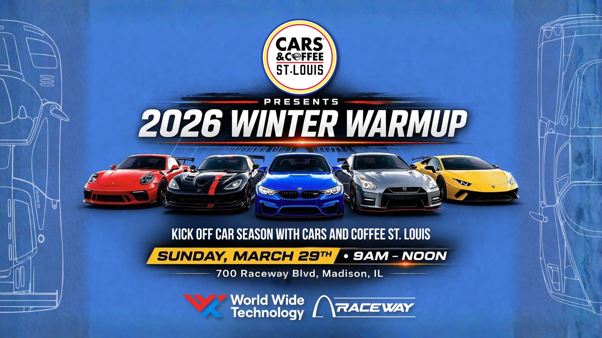 2026 Winter Warmup Cars & Coffee @ World Wide Technology Raceway