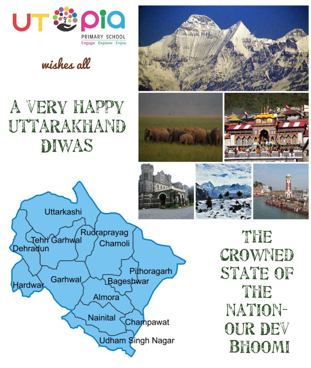 Utopia Primary School - Happy Birthday Dev Bhoomi, Uttarakhand