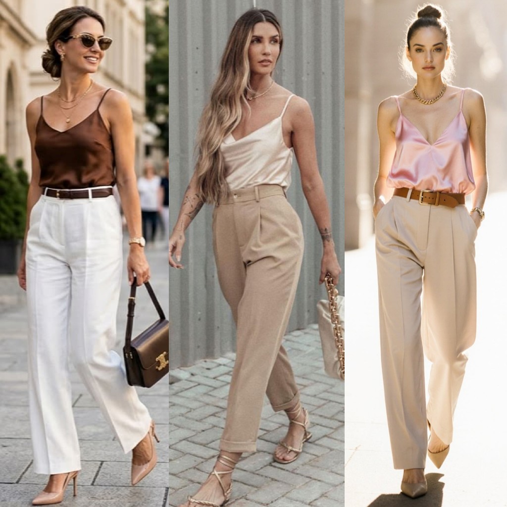 Ahead, shop the camisole top trend that is taking over yet again