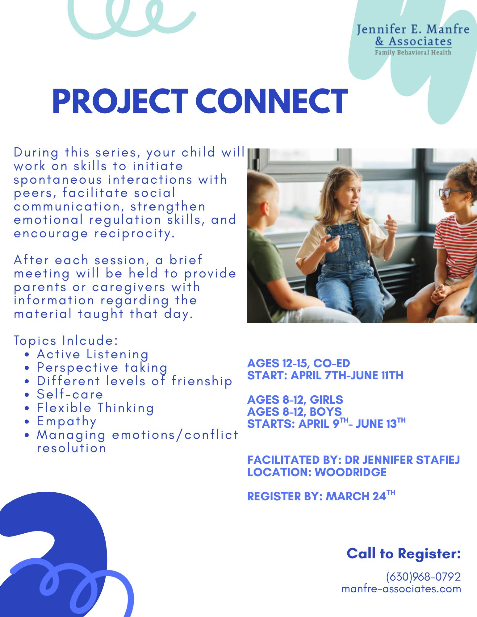 Jennifer - Now Enrolling: Project Connect – Spring 2026 Is your child ...