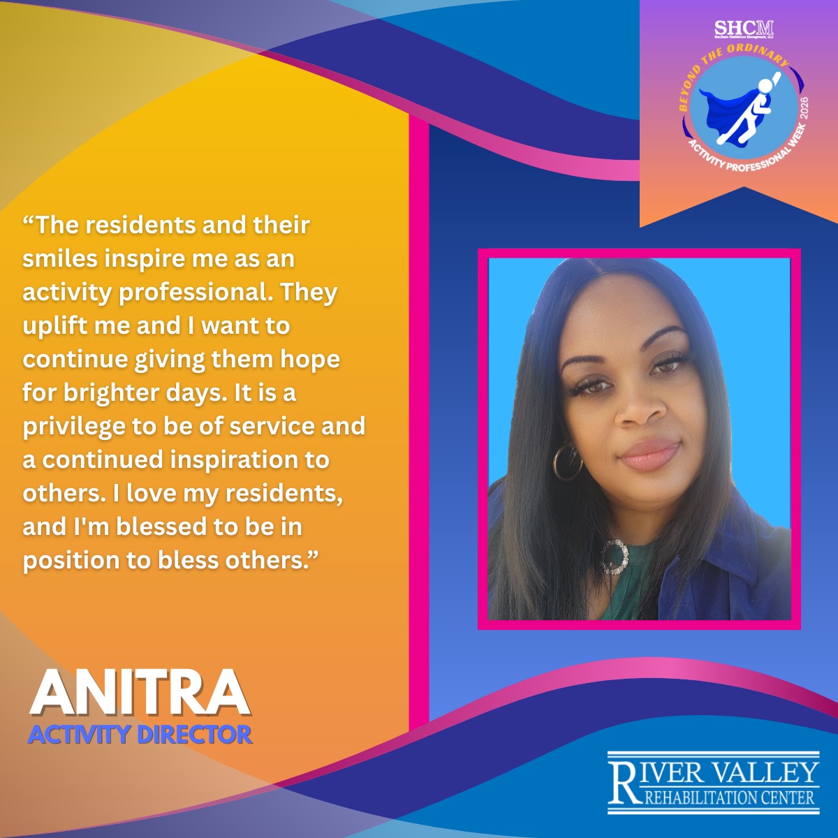 River - 🌟 Activities Professionals Week Spotlight 🌟 We’re proud to ...